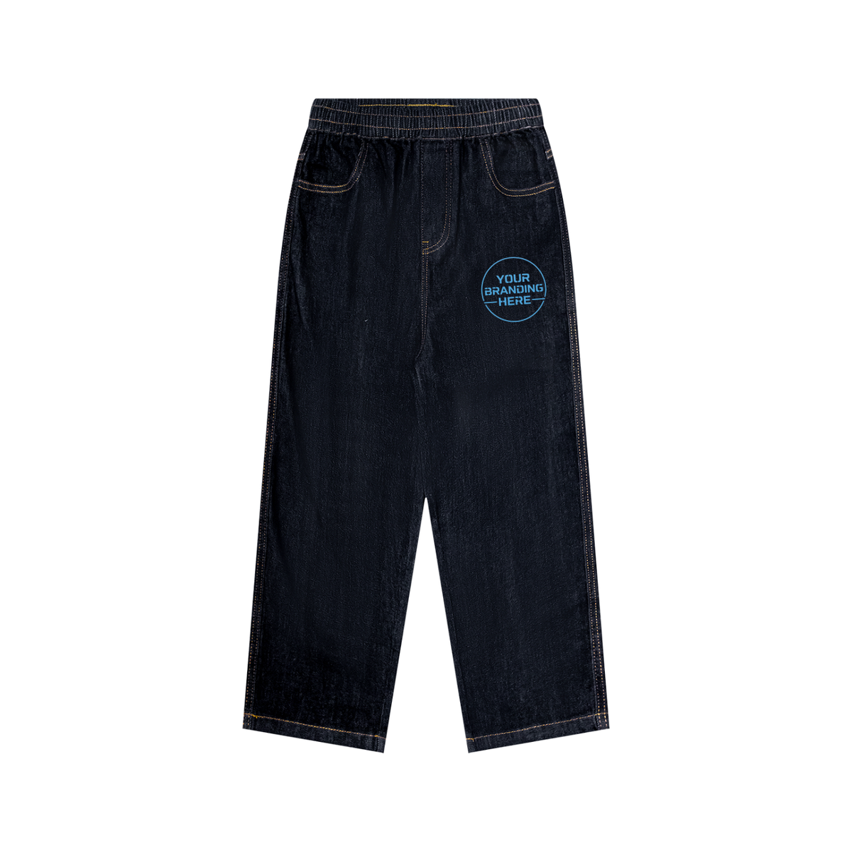Kid’s Straight Leg Elastic Waist Jeans - KB0004-C001-V3