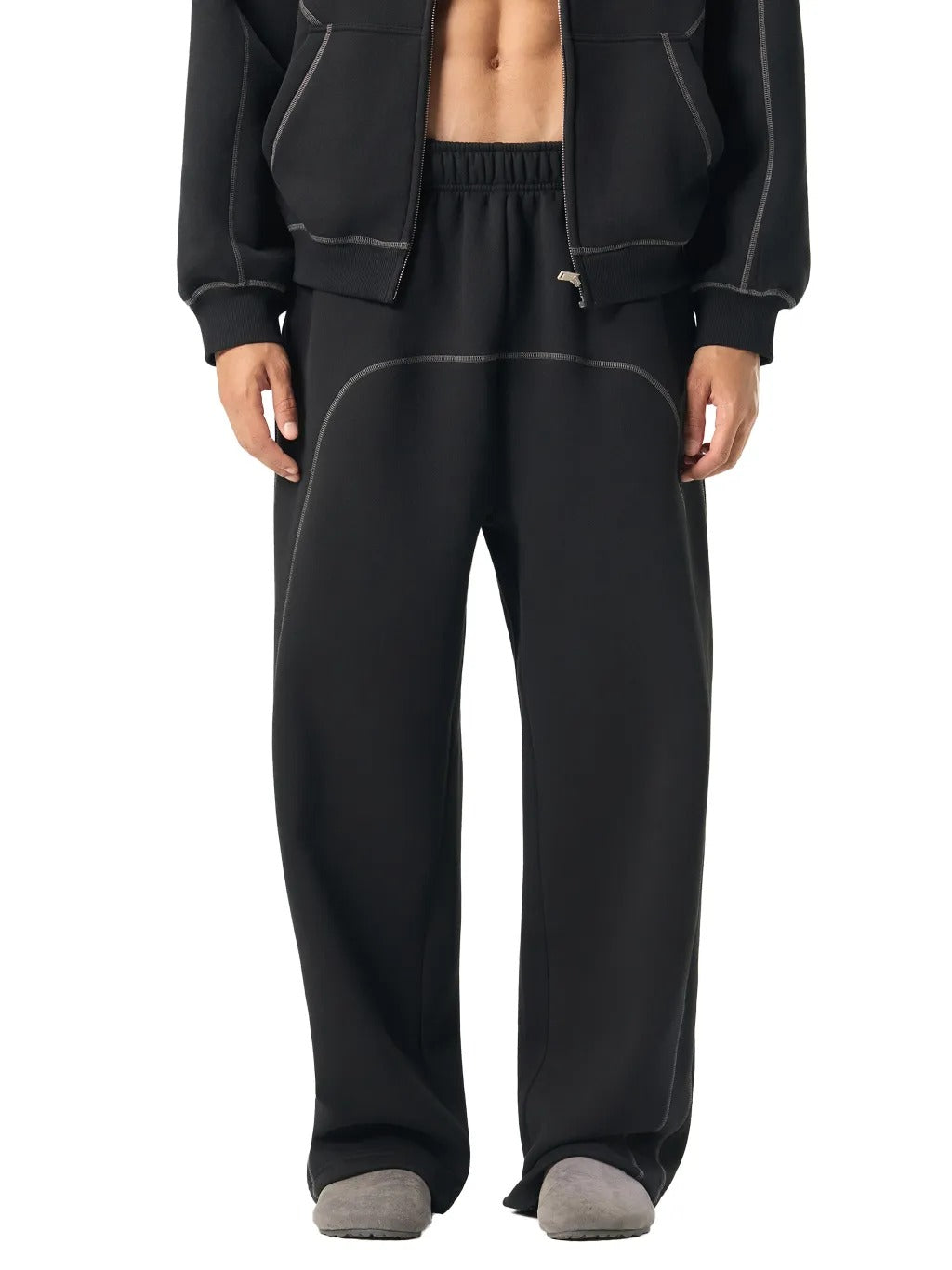 Contrast-Stitched Fleece Sweatpants - RK0033-P001-V2