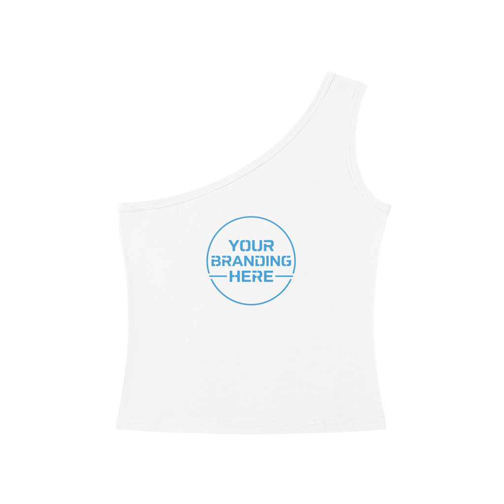 Women's One-Shoulder Crop Tank Top - WT0079-O001-V2