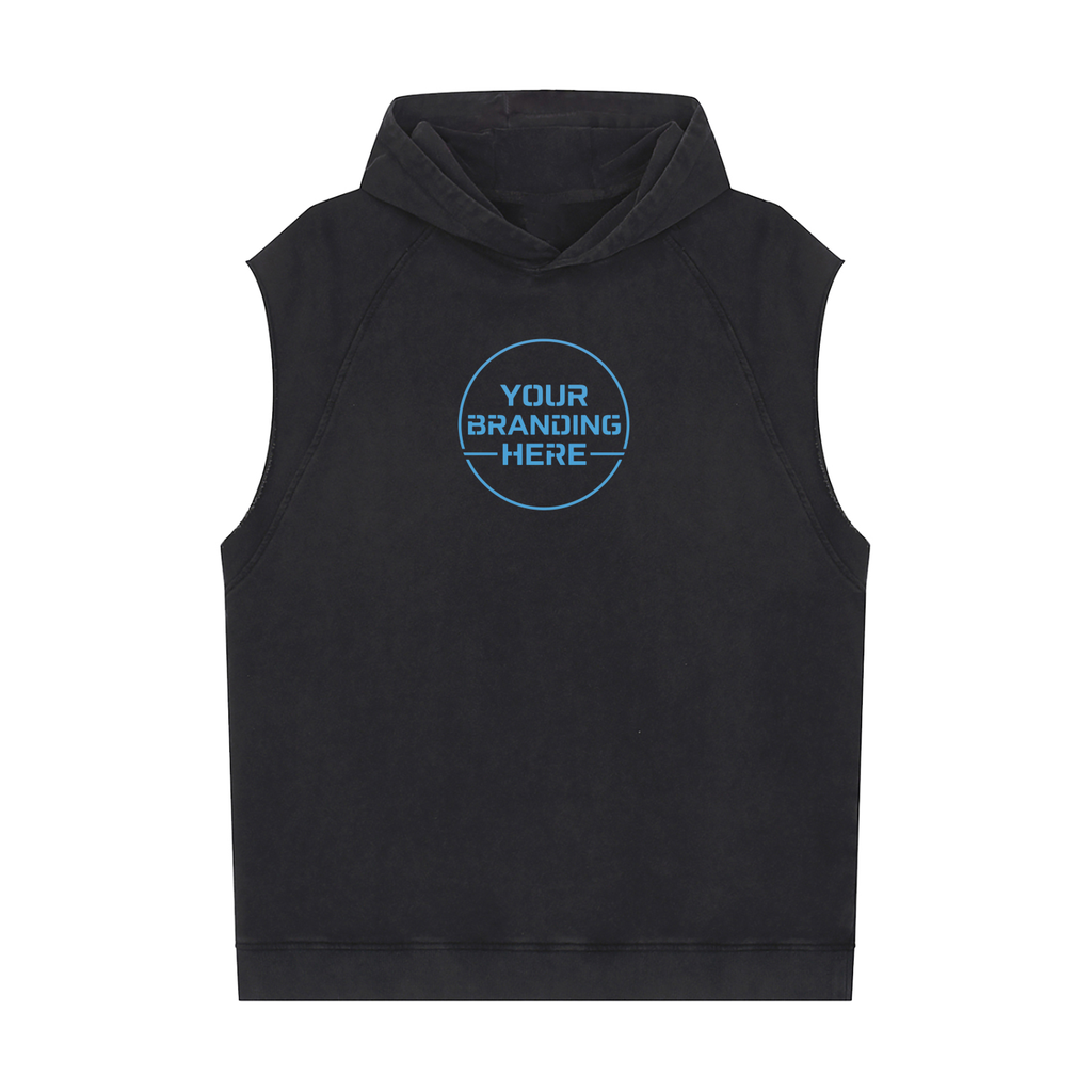 Snow Washed Sleeveless Hoodie - RU0093-C001-V2