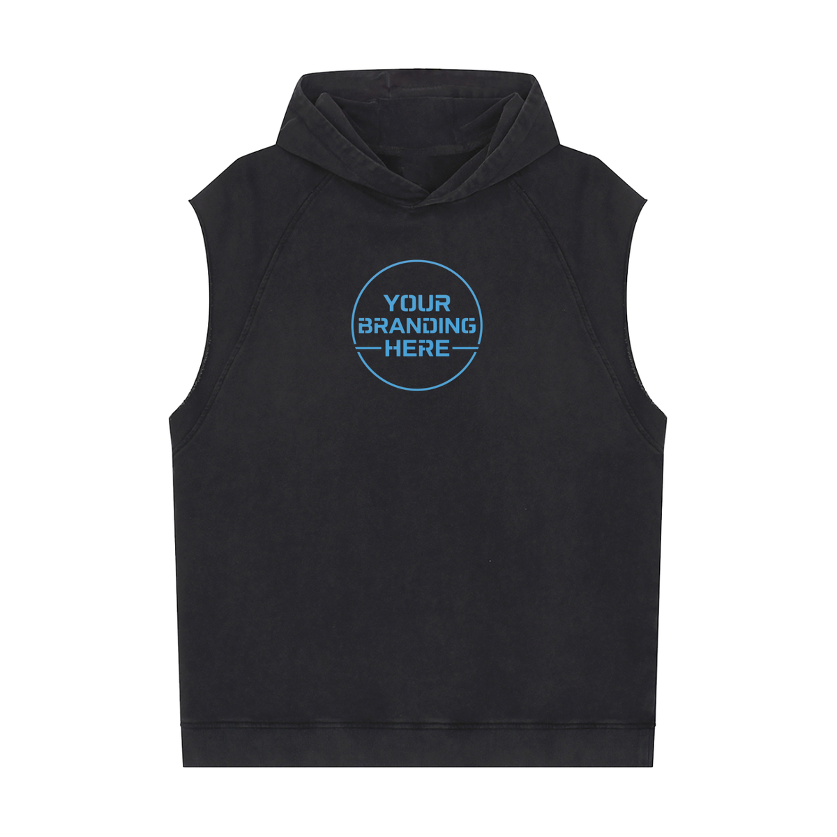 Snow Washed Sleeveless Hoodie - RU0093-C001-V2