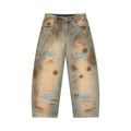 Men’s Vintage Wash Barrel Leg Jeans - MB0030-C001-V2