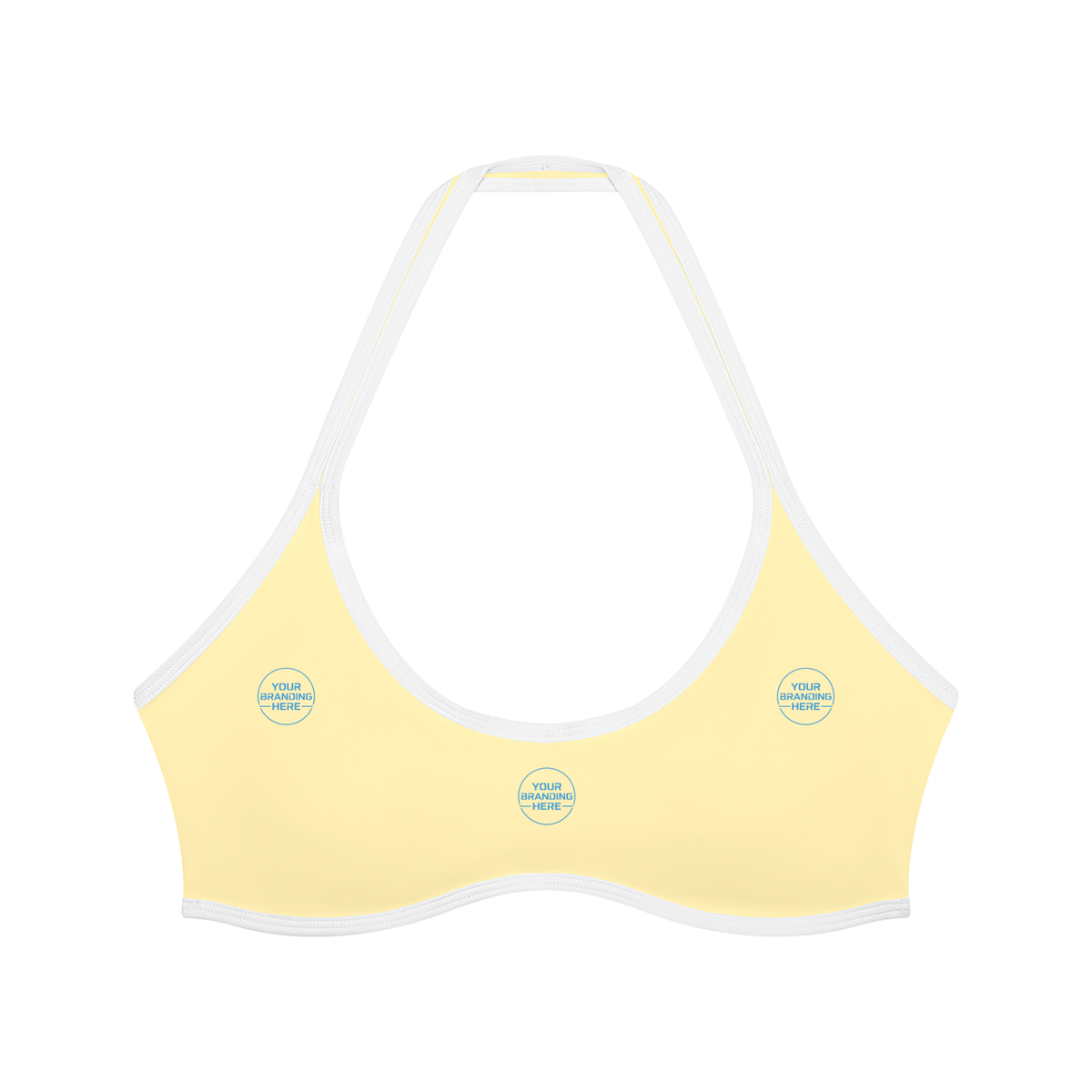Women's Halter Color Block Yoga Sports Bra - WT0204-O001-V2