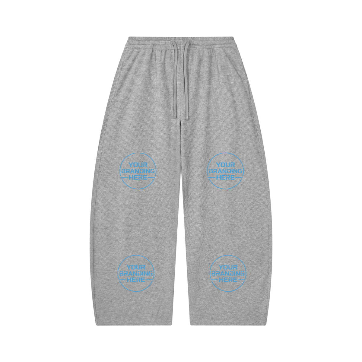 Unisex Waffle Barrel Leg Pants - UB0058-P001-V2