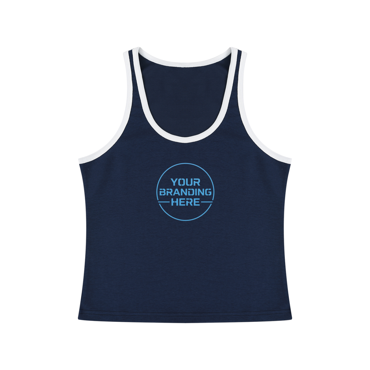Women's Color Block Cropped Tank Top - WT0116-C001-V6