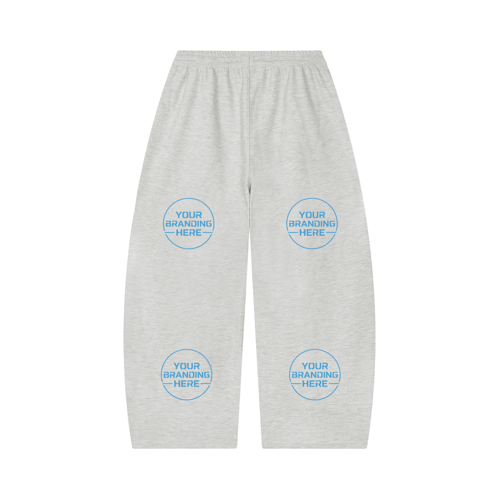 Unisex Waffle Barrel Leg Pants - UB0058-P001-V2