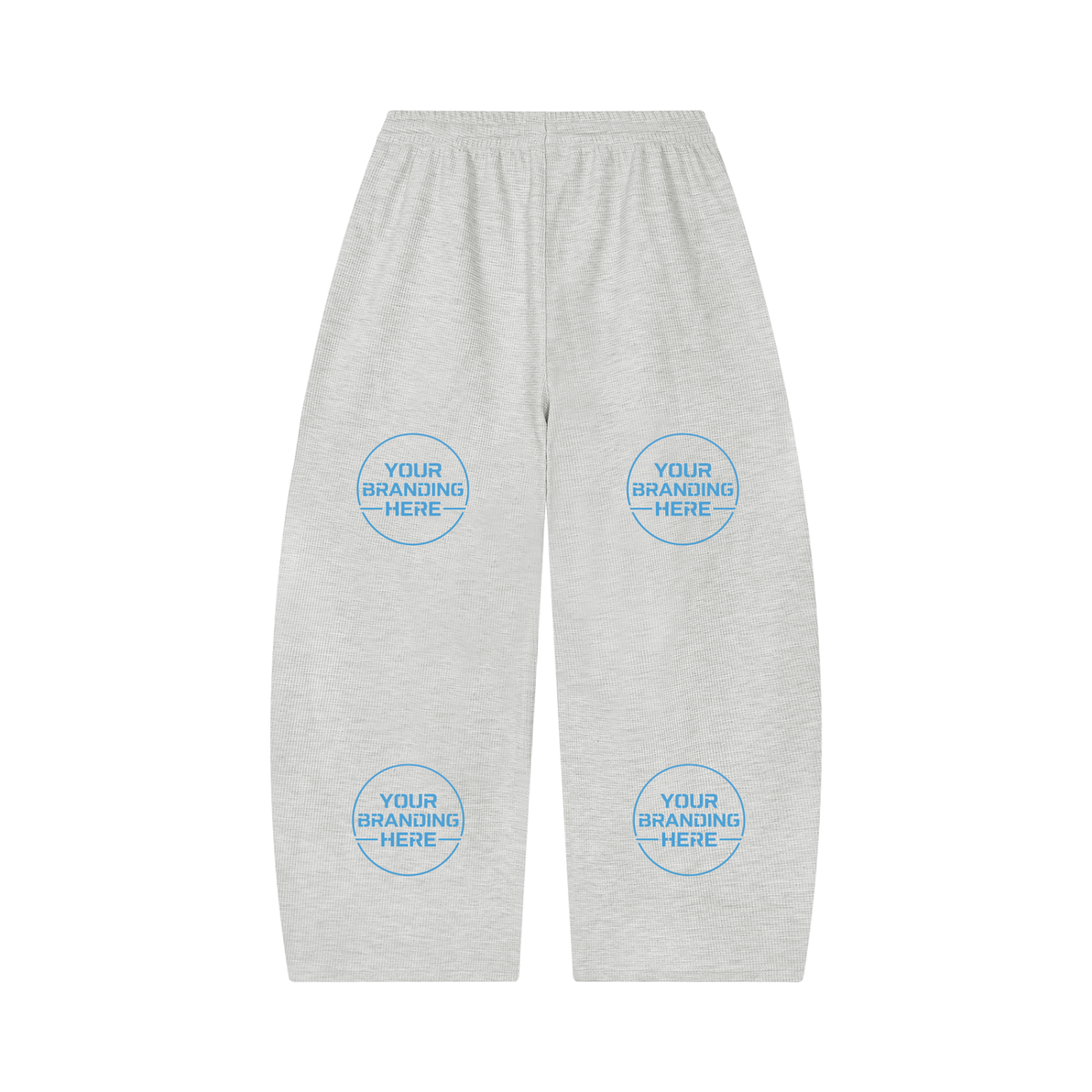 Unisex Waffle Barrel Leg Pants - UB0058-P001-V2