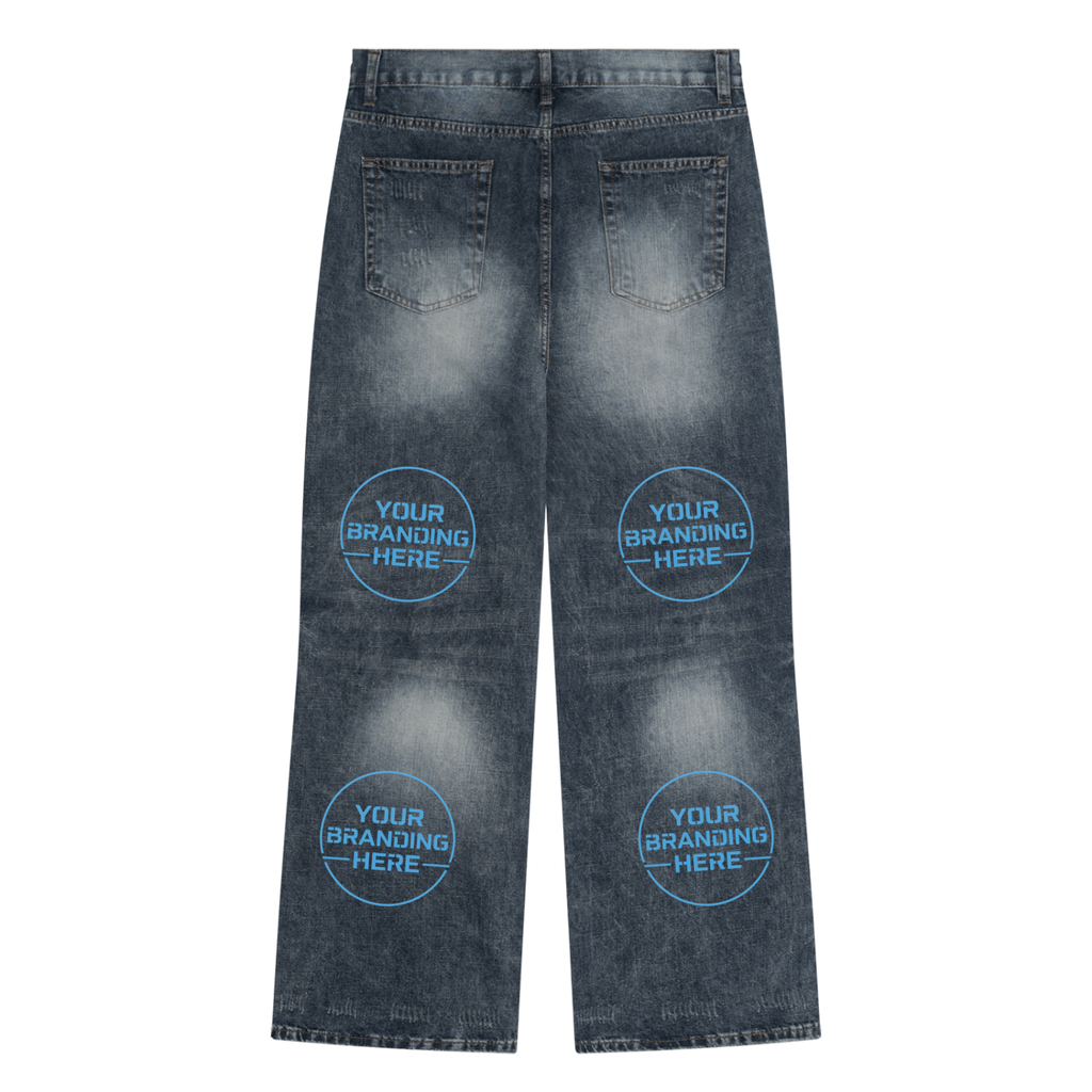Men's Vintage Wash Denim Jeans - MB0044-C001-V2