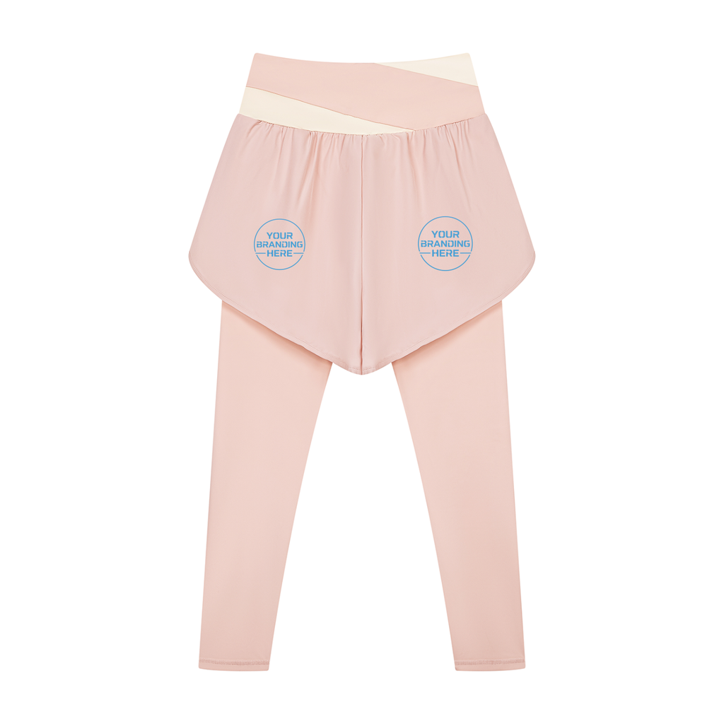 Women's Paneled High Waisted Yoga Leggings - WB0101-P001-V2