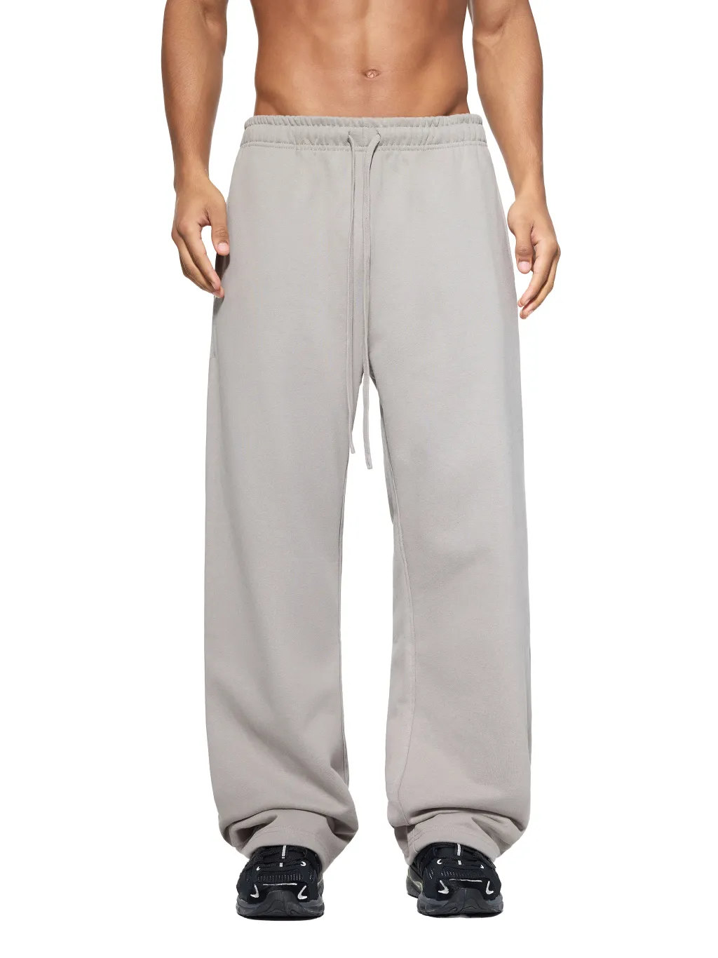 Solid Color Straight-Leg Sweatpants - RK0011-C001-V2
