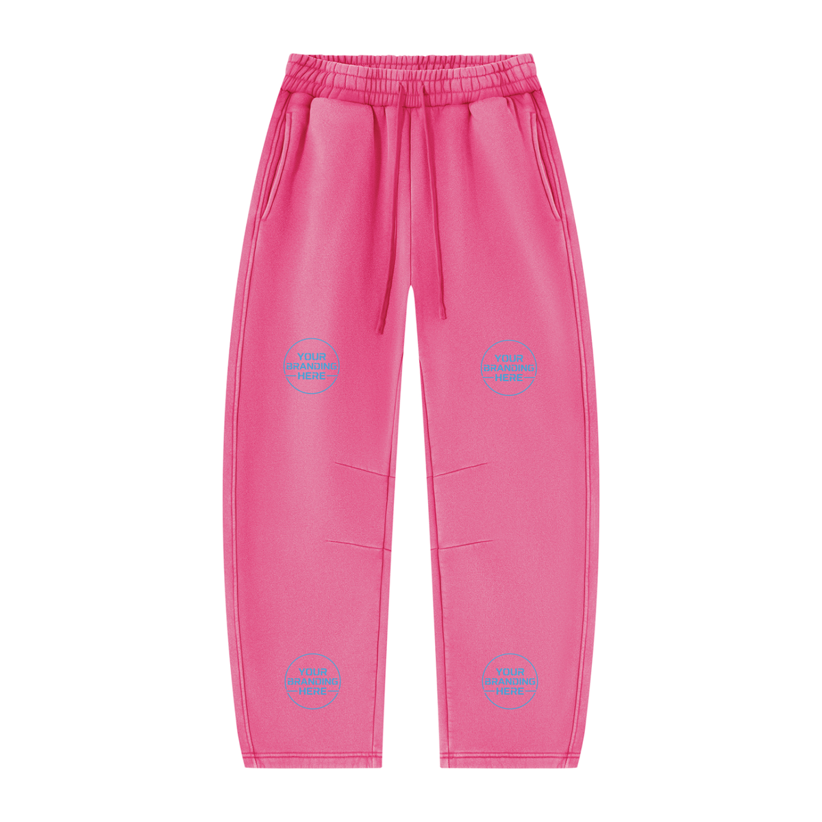 Unisex Vintage Wash Barrel Leg Fleece Sweatpants - UB0071-P001-V3