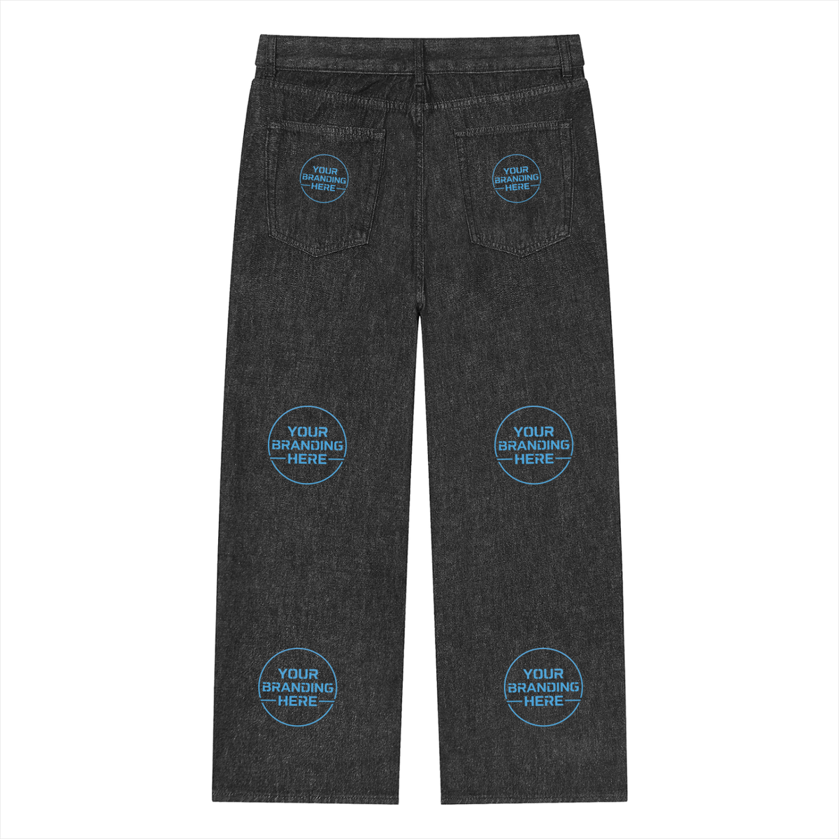 Unisex Vintage Wash Straight Leg Jeans - UB0029-C001-V2