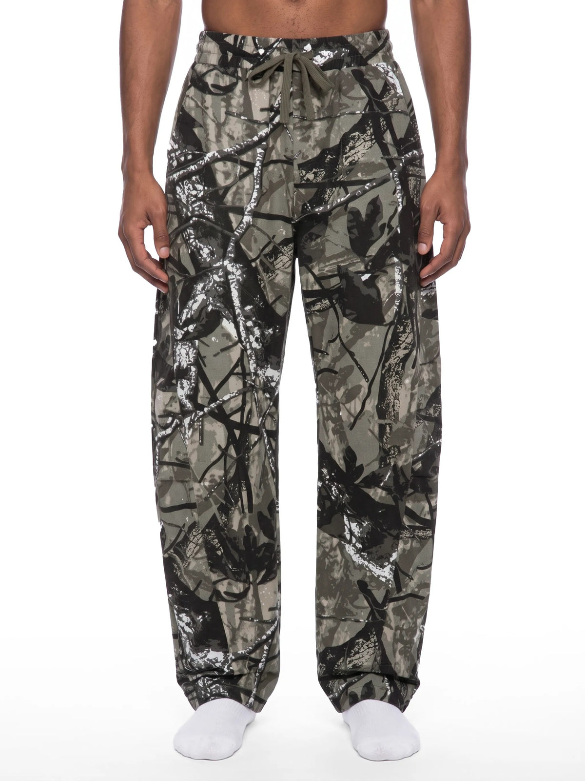 Unisex Tree Camo Barrel Leg Pants - UB0080-C001-V2