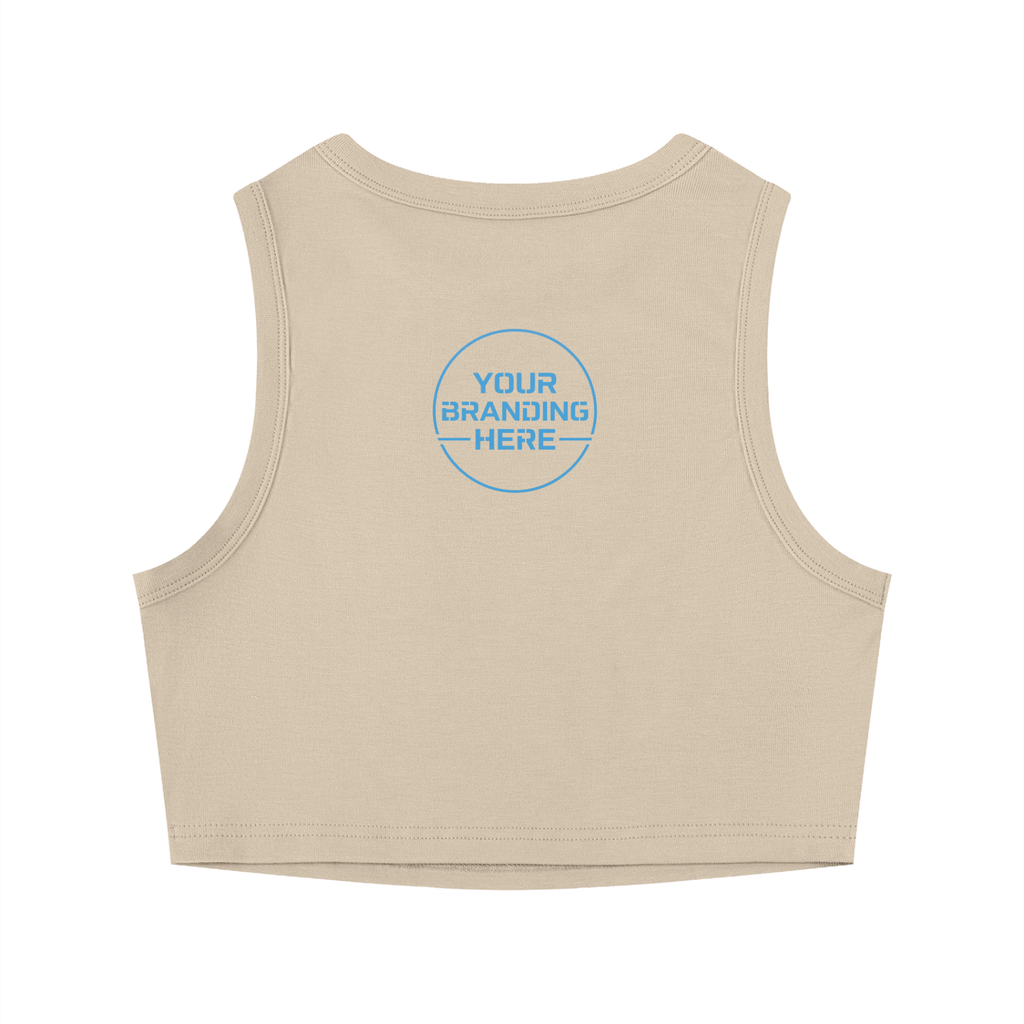 Women's Tight Crewneck Crop Tank Top - WT0082-O001-V2