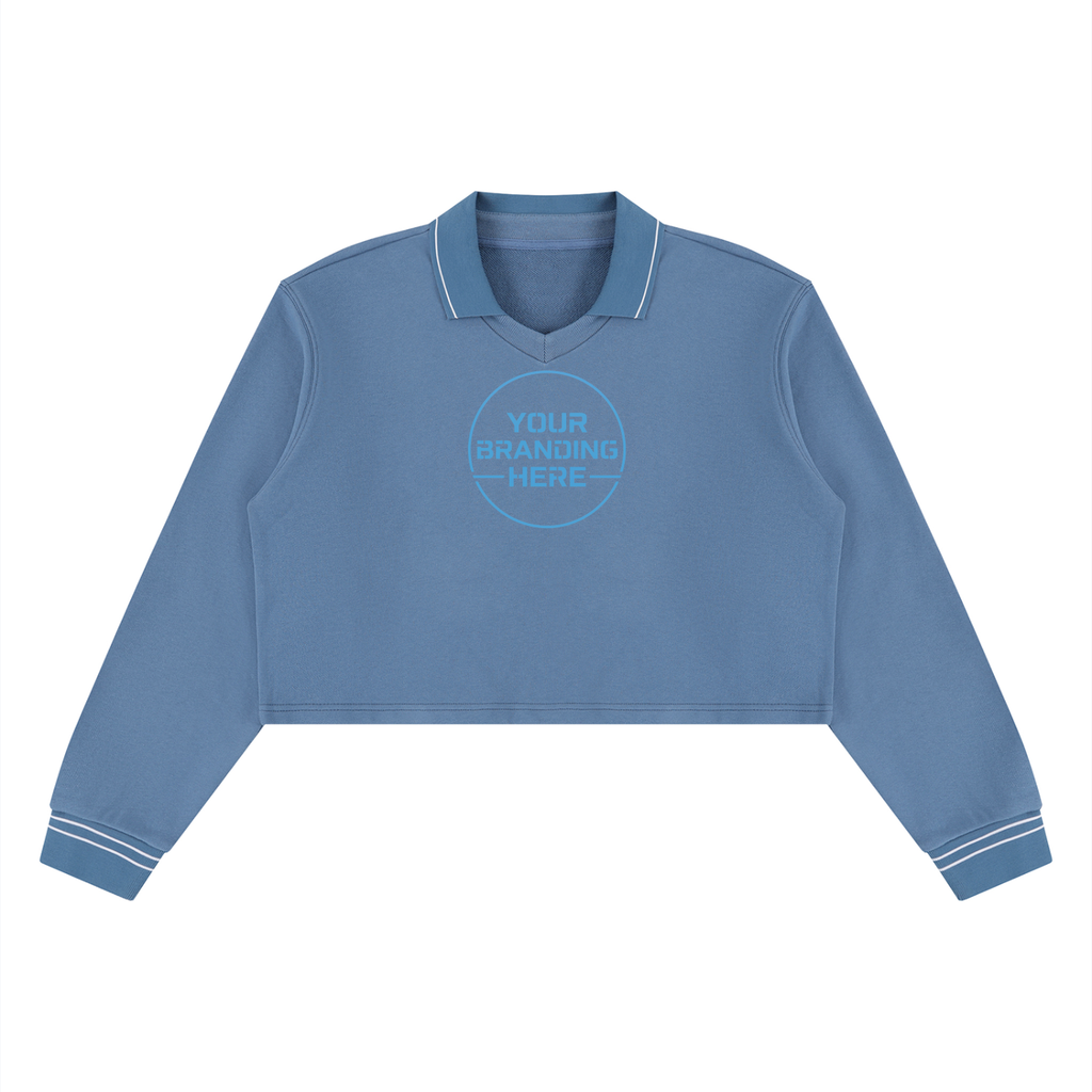 Women’s Crop Collared Sweatshirt - WT0212-C001-V2