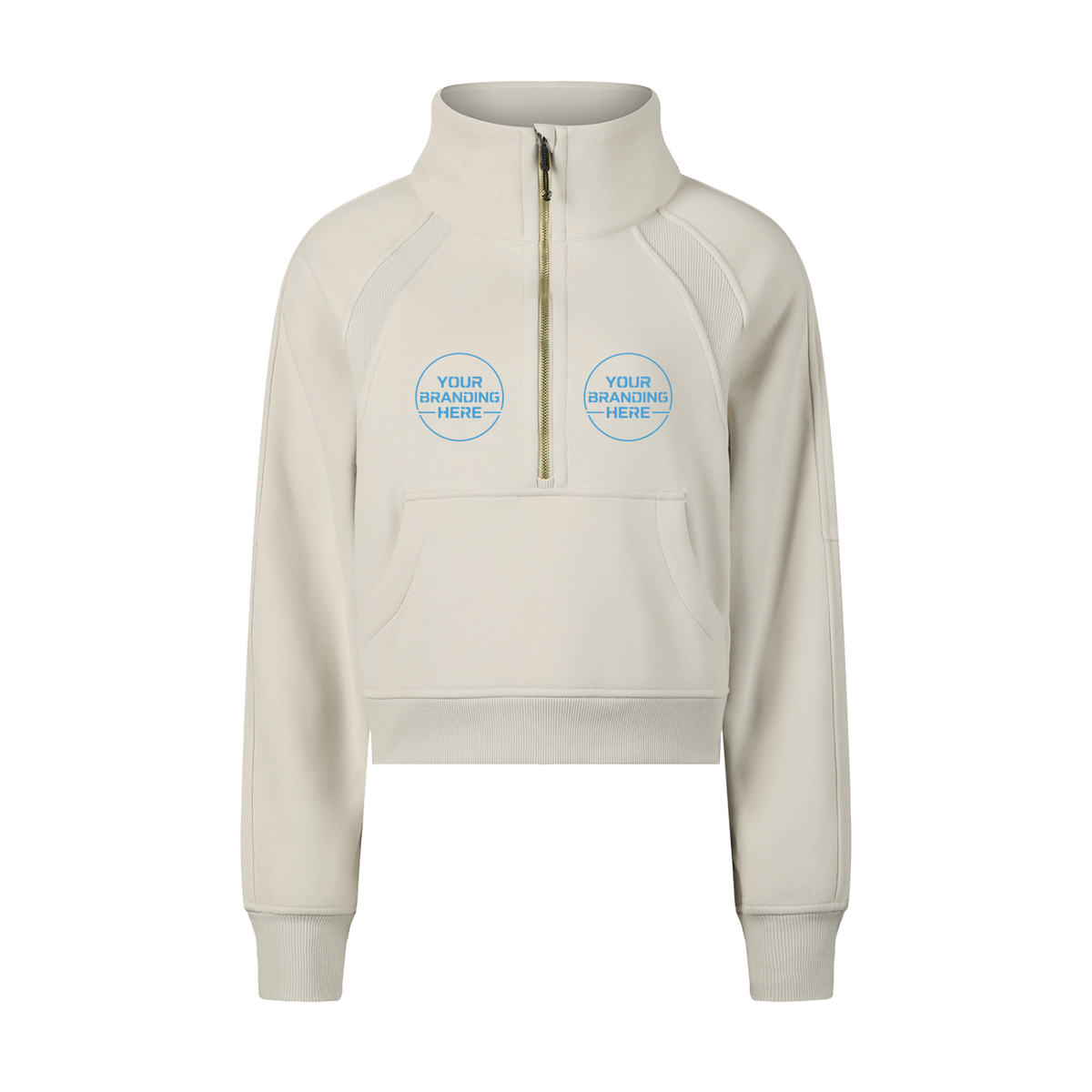 Cropped Half-Zip Sweatshirt - RP0007-P001-V2