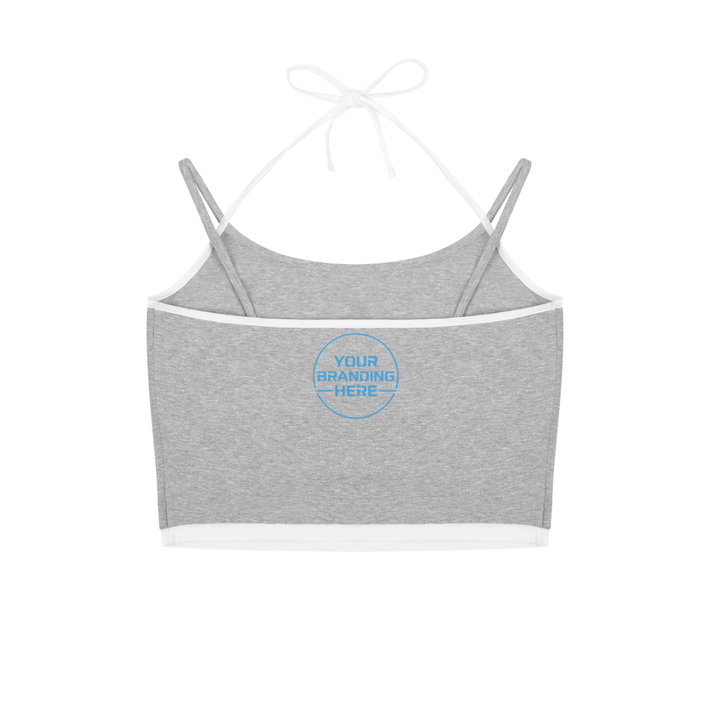 Contrast Binding Halter Tank Top - WB0001-C001-V3