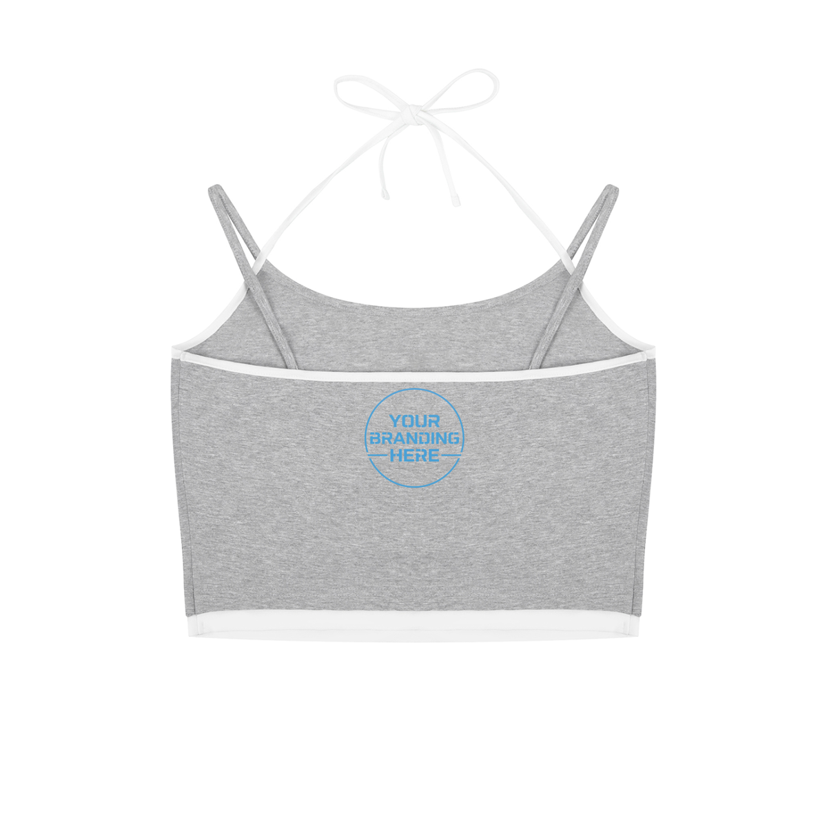 Contrast Binding Halter Tank Top - WB0001-C001-V3