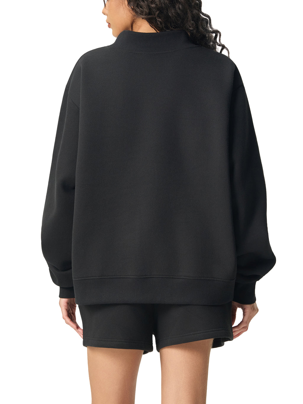 Essential Fleece Mock-Neck Crew Sweatshirt - WW0004-P001-V4