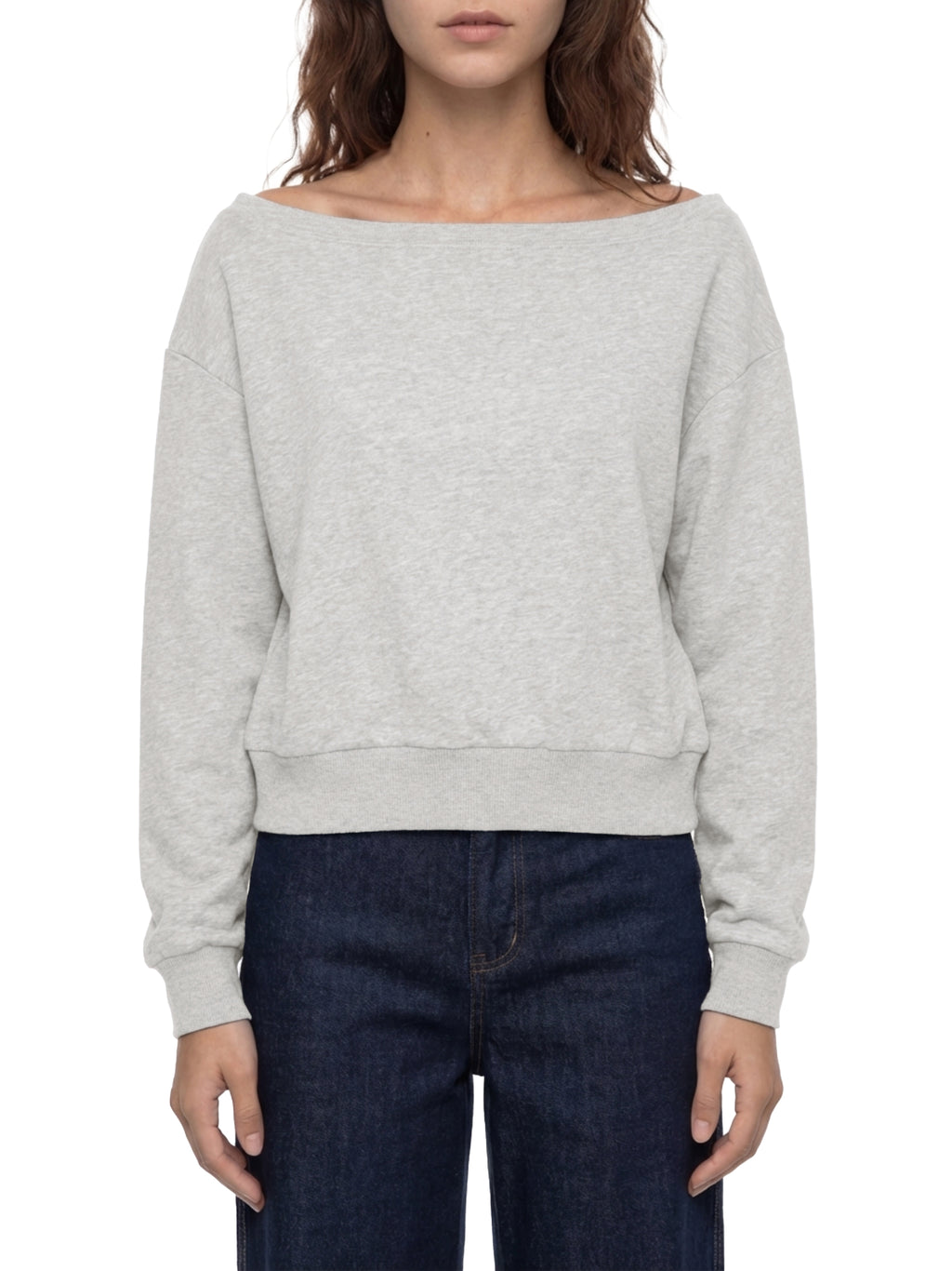 Women's Off-Shoulder Sweatshirt - WT0058-C001-V2