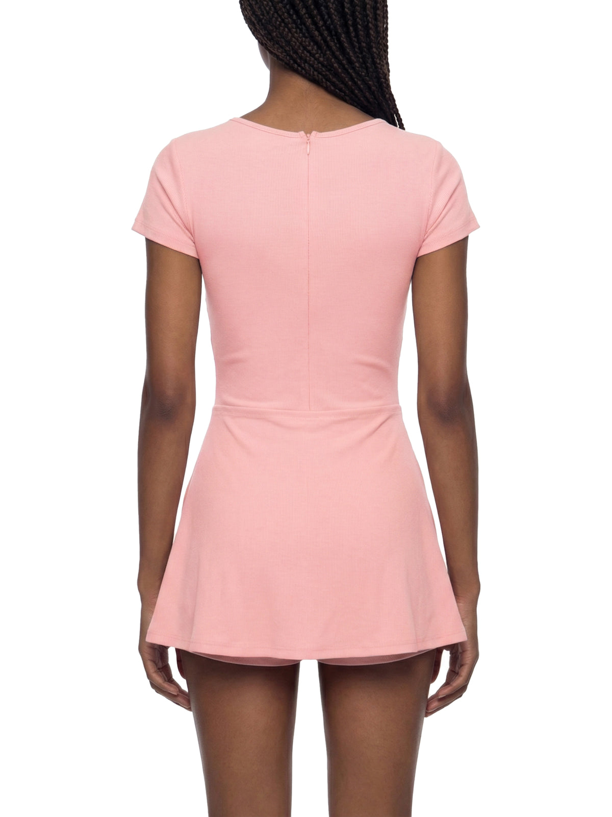Women's Dual-Function Cape Tie-Waist Romper - WO0006-C001-V2