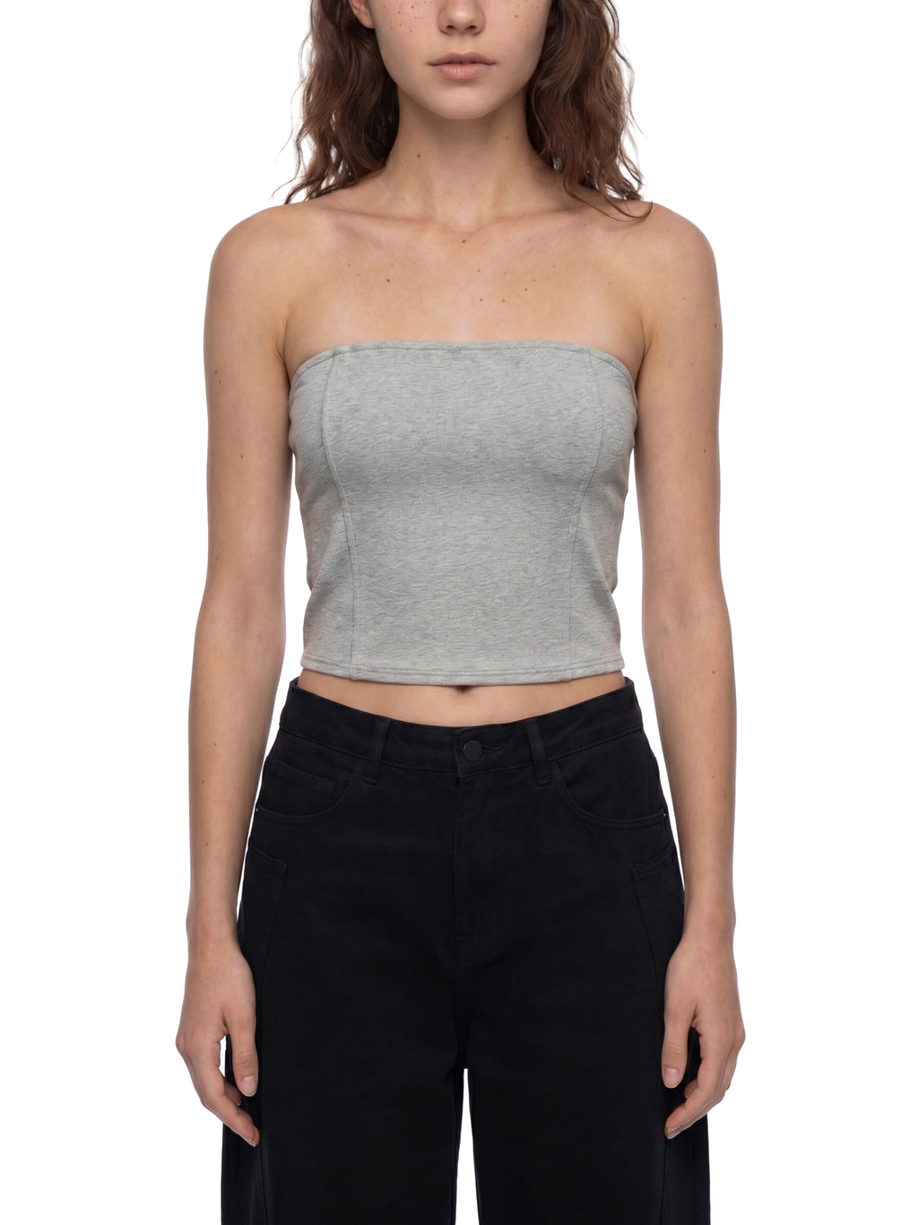 Women's  Cropped Tube Top - WB0002-C001-V4