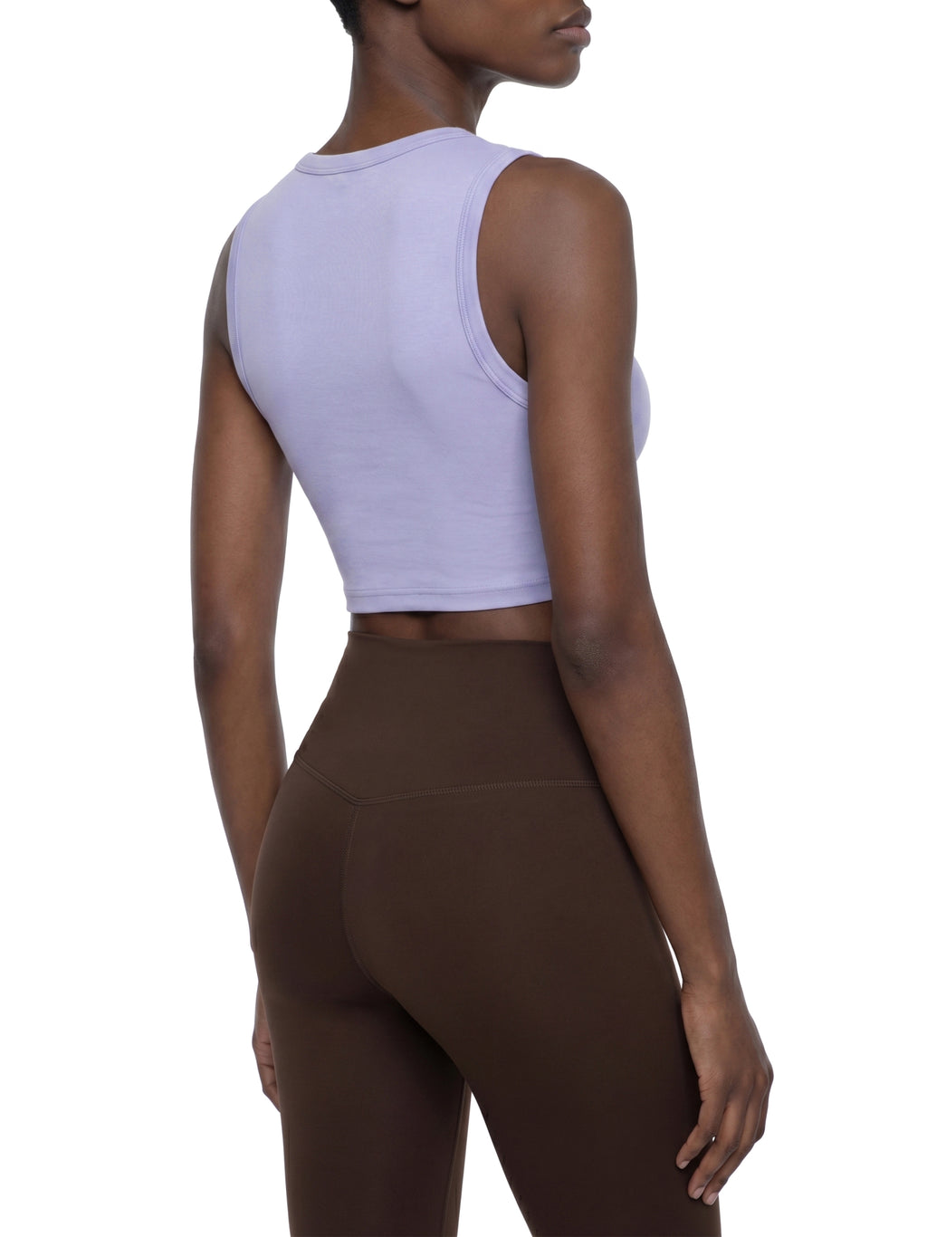 Women's Tight Crewneck Crop Tank Top - WT0082-O001-V2