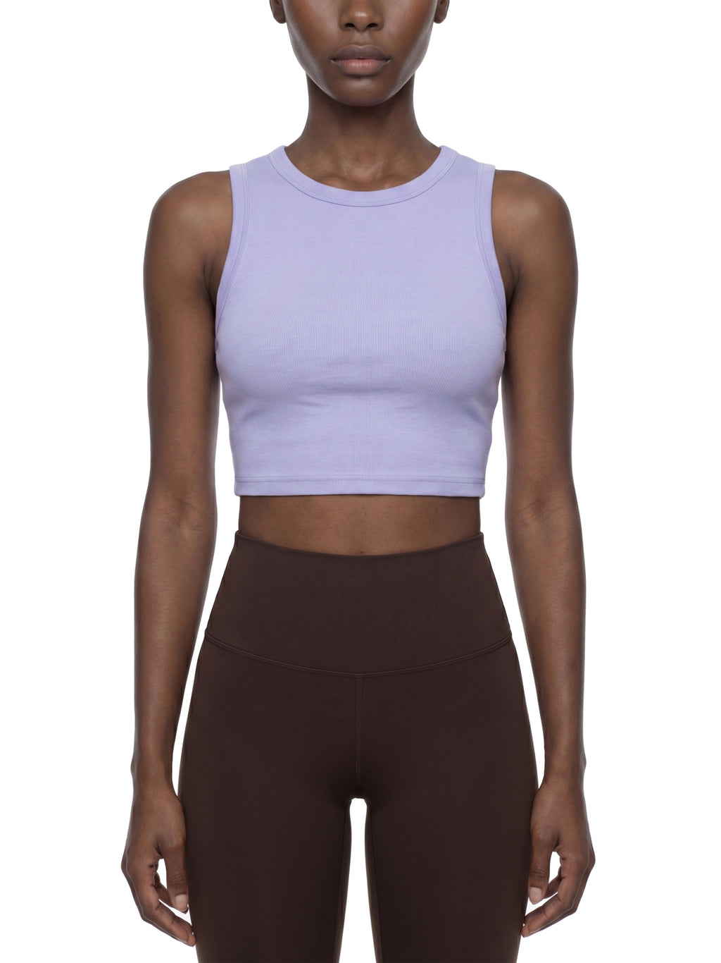 Women's Tight Crewneck Crop Tank Top - WT0082-O001-V2