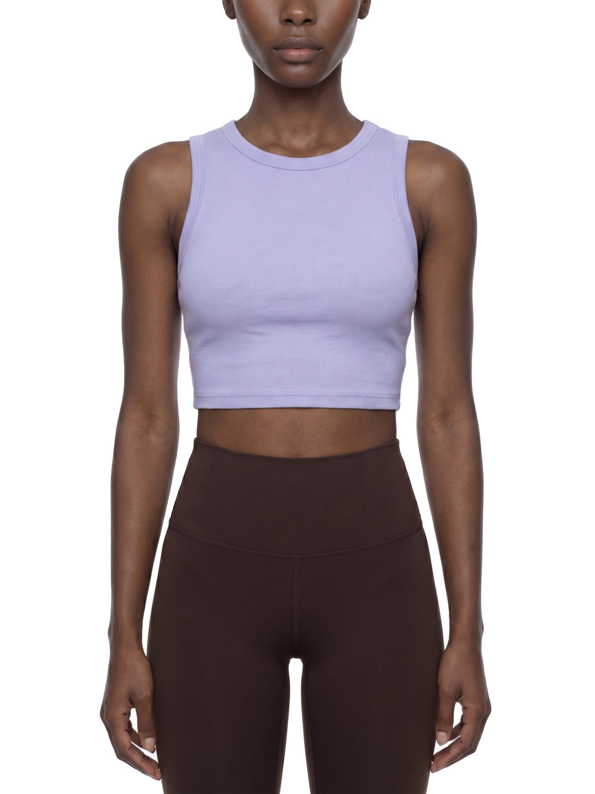 Women's Tight Crewneck Crop Tank Top - WT0082-O001-V2