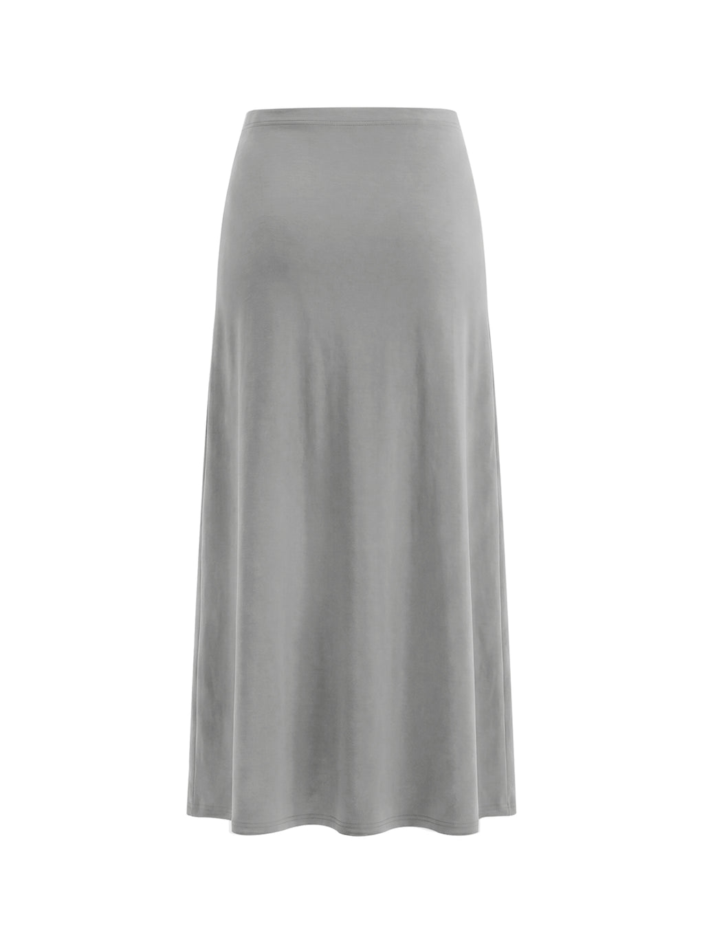 Women's Solid Color Knit Maxi Skirt - WB0027-O001-V2