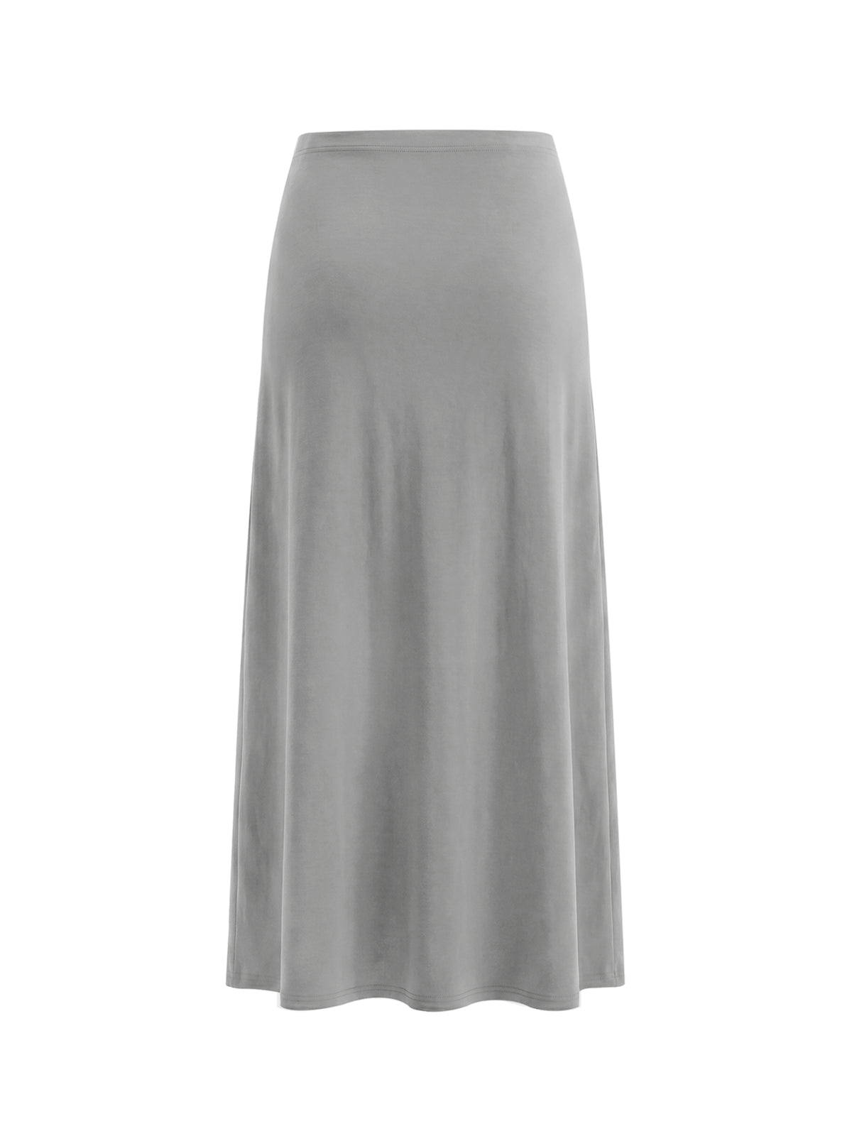 Women's Solid Color Knit Maxi Skirt - WB0027-O001-V2