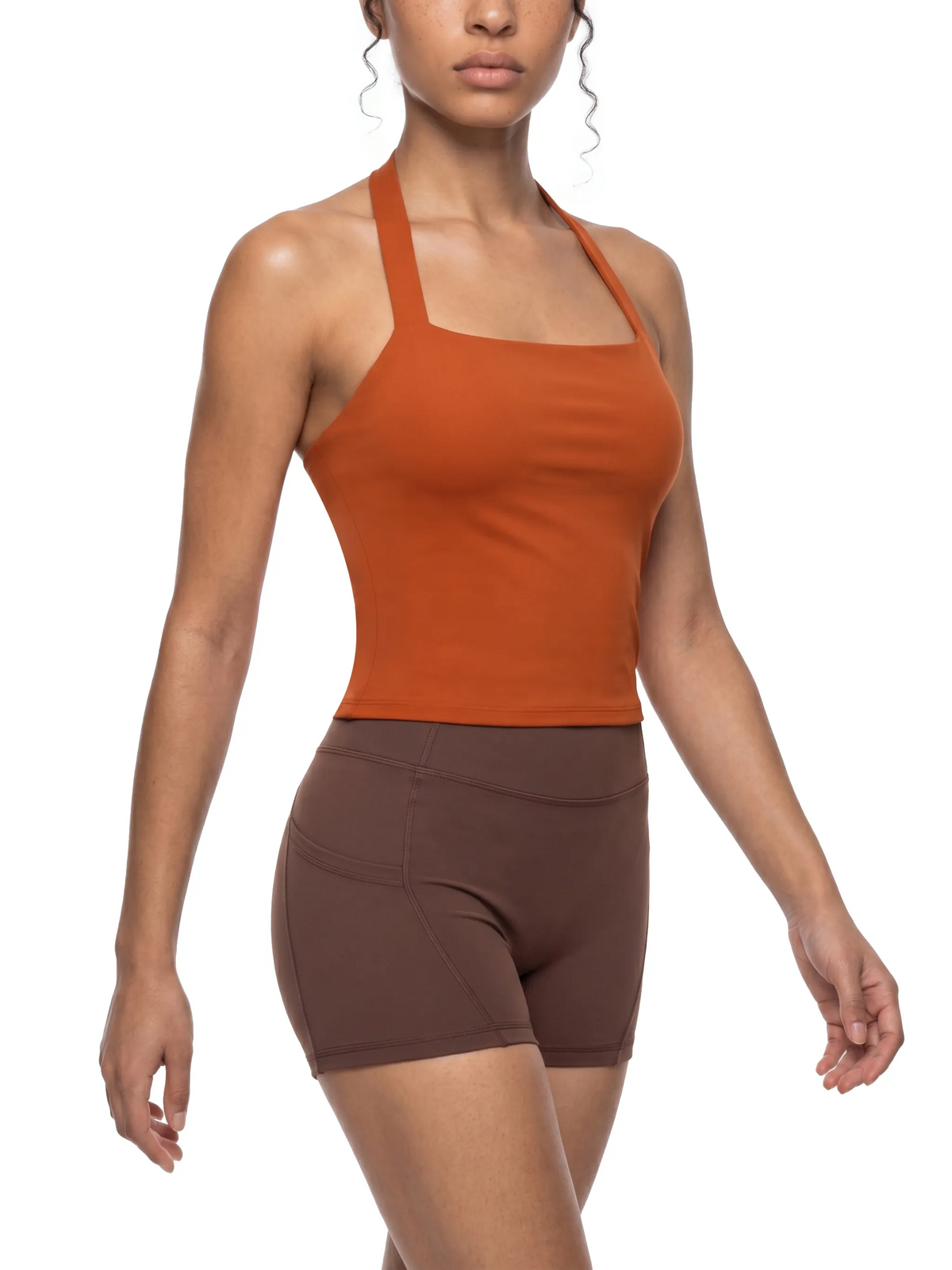 Women's Halter Crop Sports Bra - WT0099-O001-V2