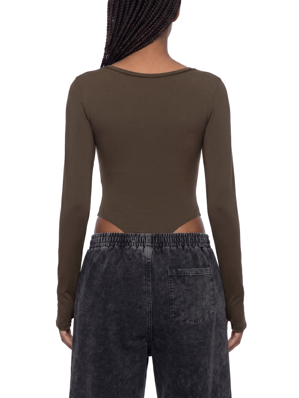Women's Tight Long Sleeve Yoga Bodysuit - WT0120-O001-V2