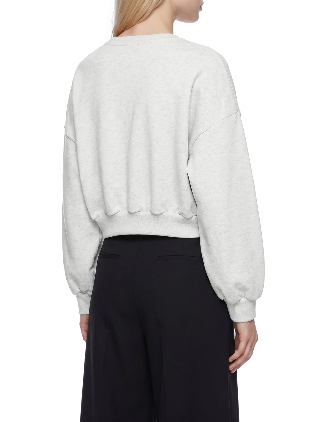 Women's Boxy Cropped Crewneck Sweatshirt - WT0123-C001-V2