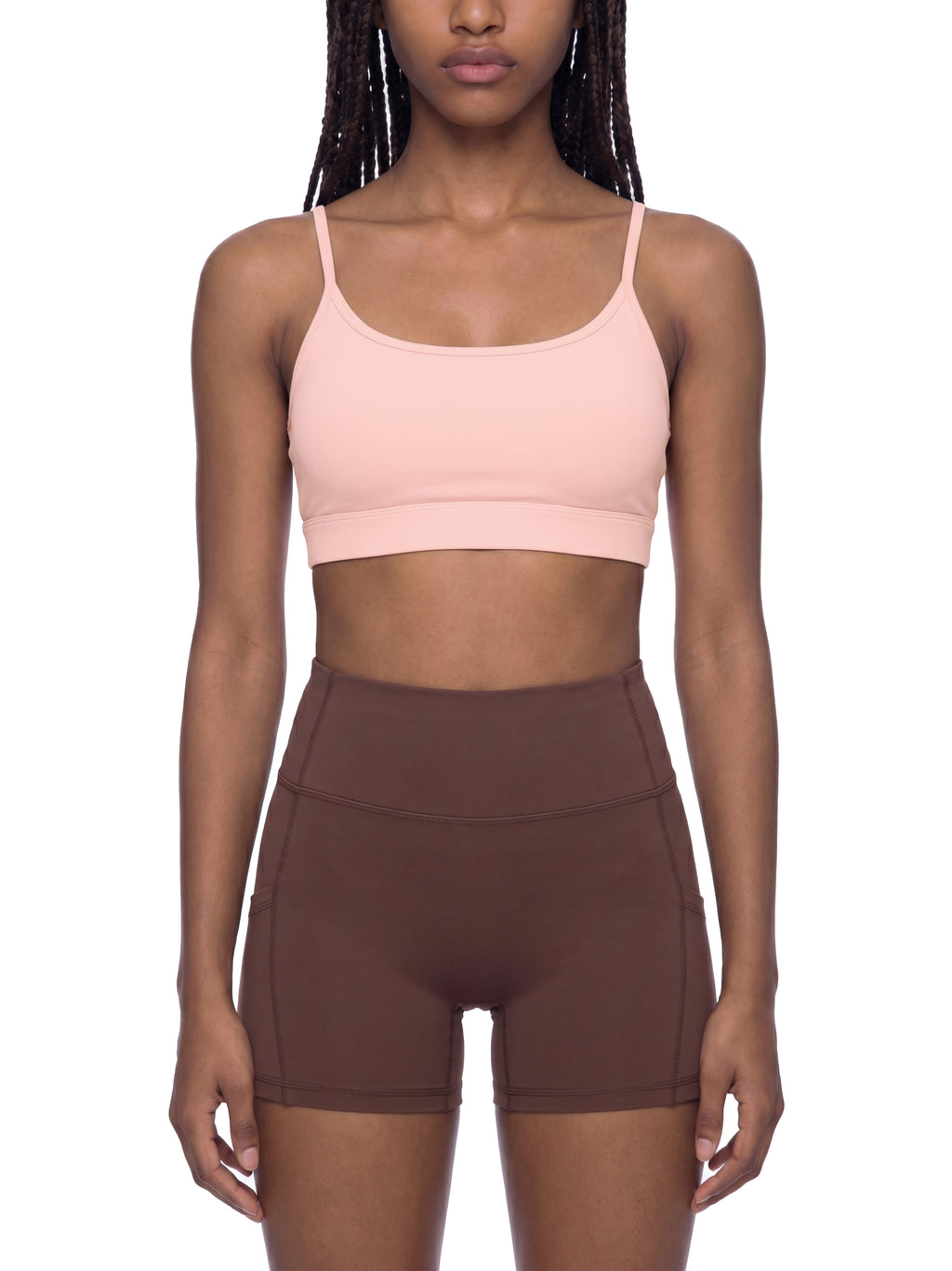 Women's Solid U-Neck Sports Bra - WT0131-O001-V2
