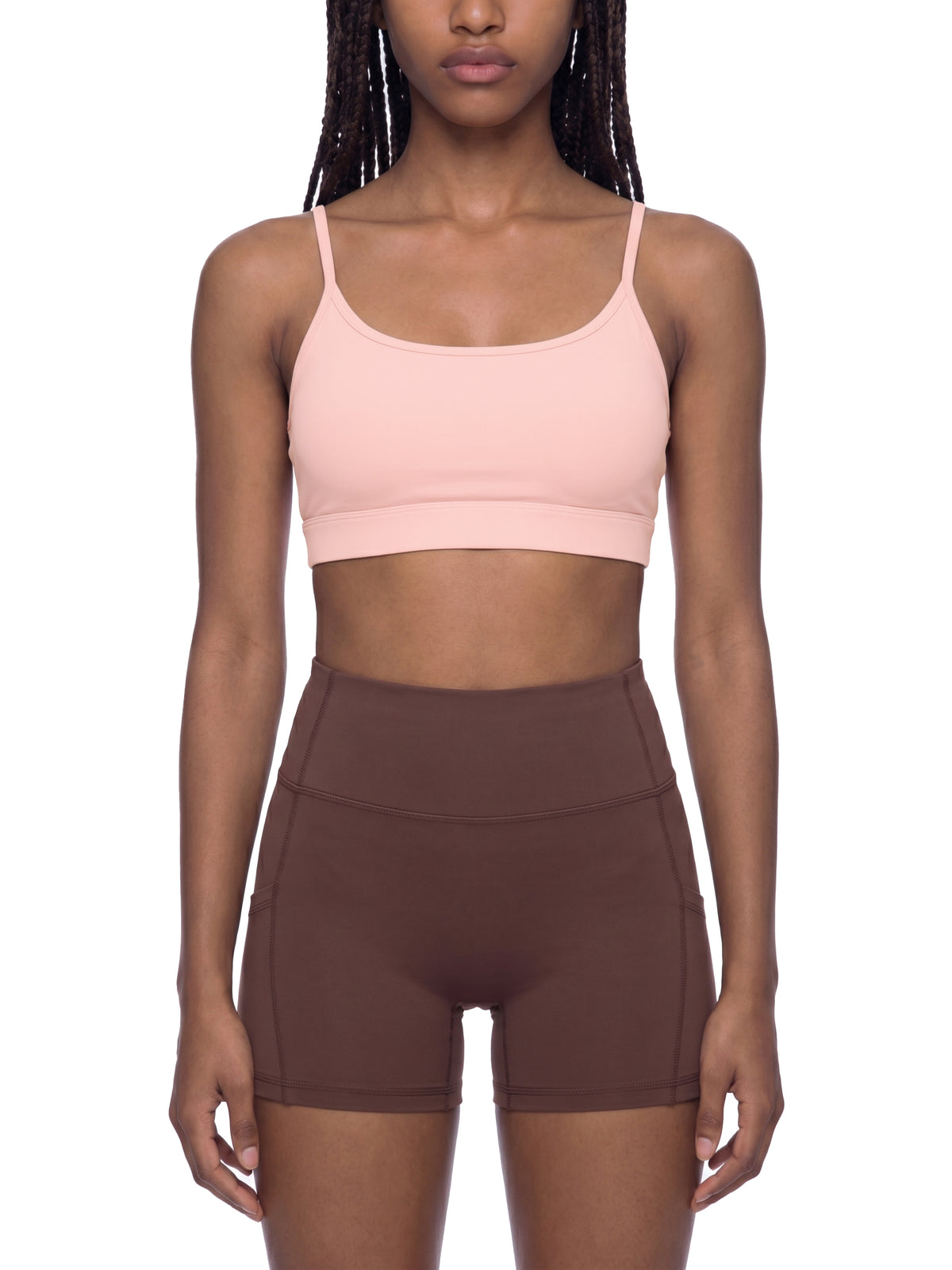 Women's Solid U-Neck Sports Bra - WT0131-O001-V2