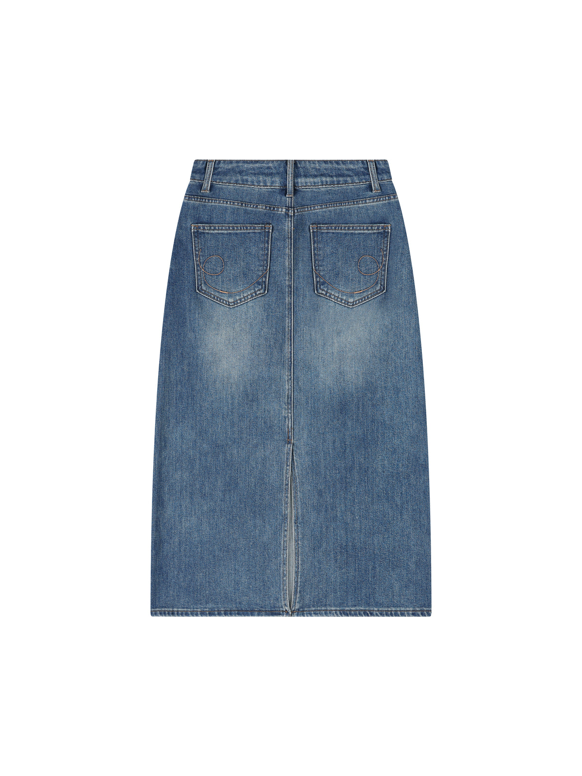 Women’s Vintage Wash Denim Skirt - WB0049-C001-V2