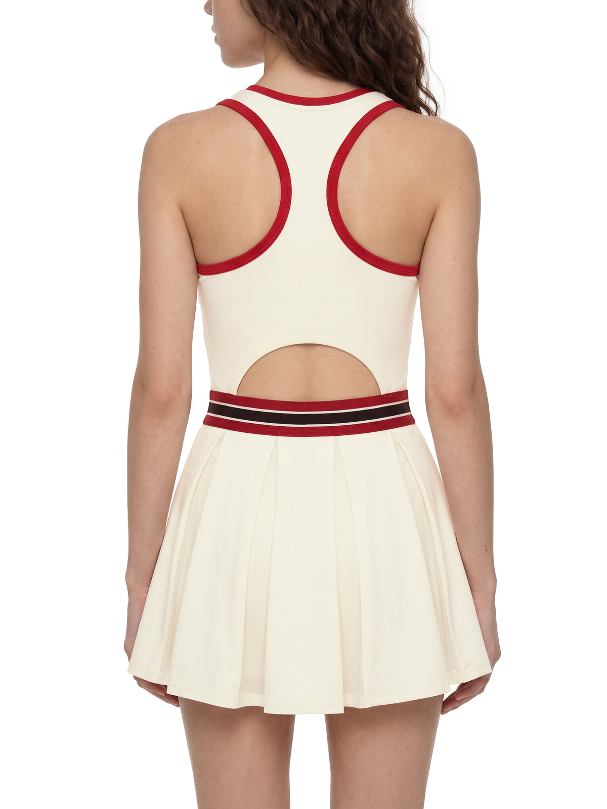 Women's Color Block A-Line Sleeveless Dress - WO0011-O001-V3