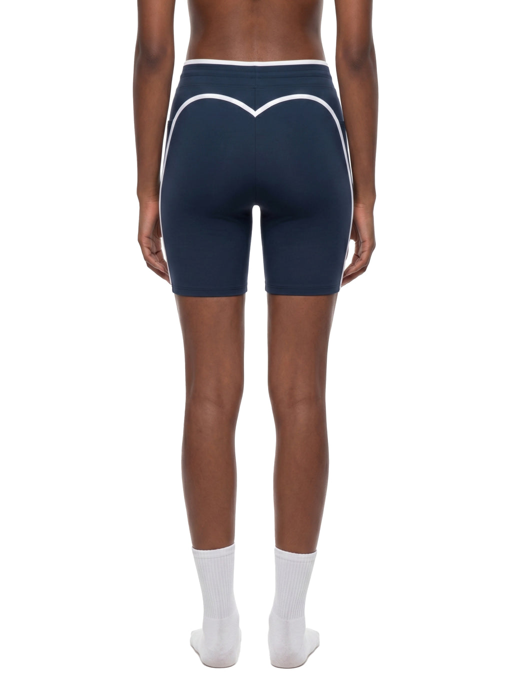 Women's High Rise Color Block Yoga Shorts - WB0062-P001-V2