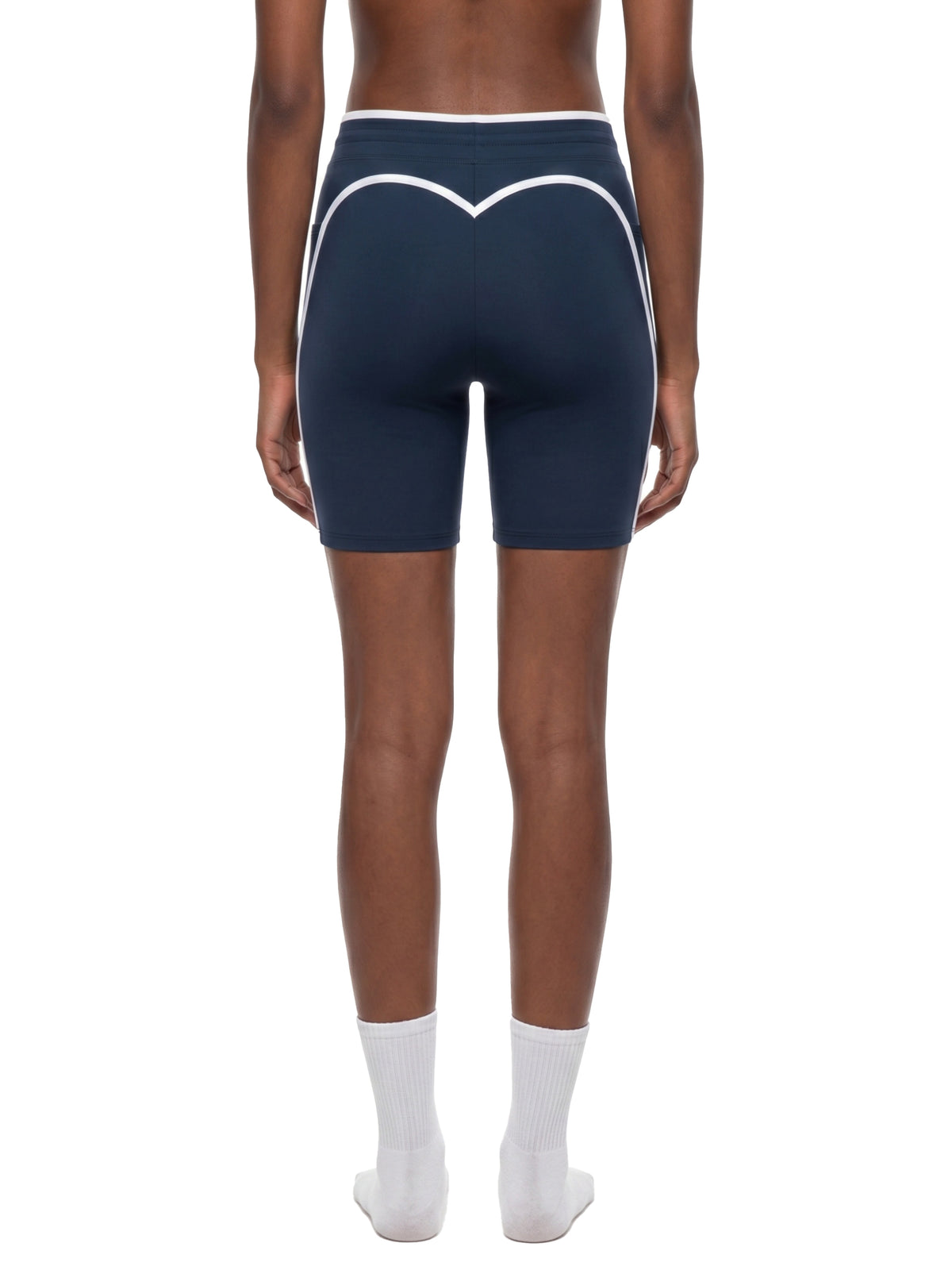 Women's High Rise Color Block Yoga Shorts - WB0062-P001-V2