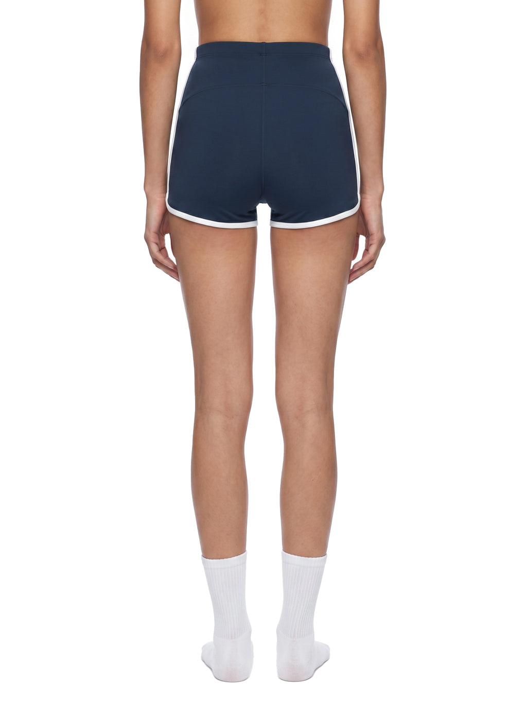Women's High Waisted Ringer Yoga Shorts - WB0068-O001-V2