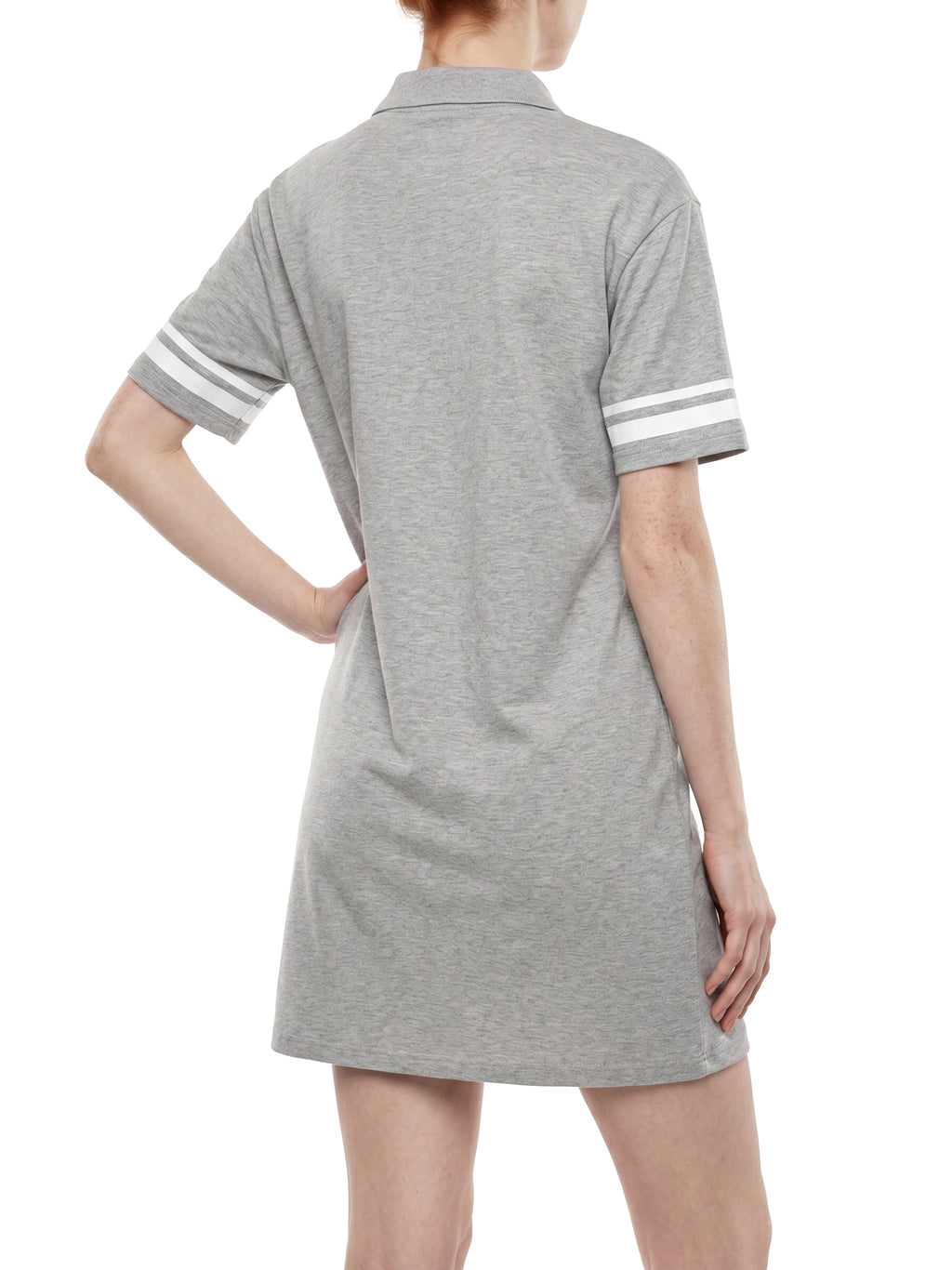 Women's Striped Color Block Polo Dress - WT0209-C001-V2
