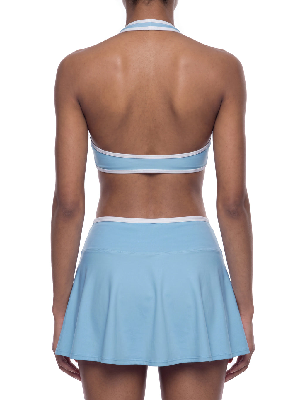 Women's Halter Color Block Yoga Sports Bra - WT0204-O001-V2