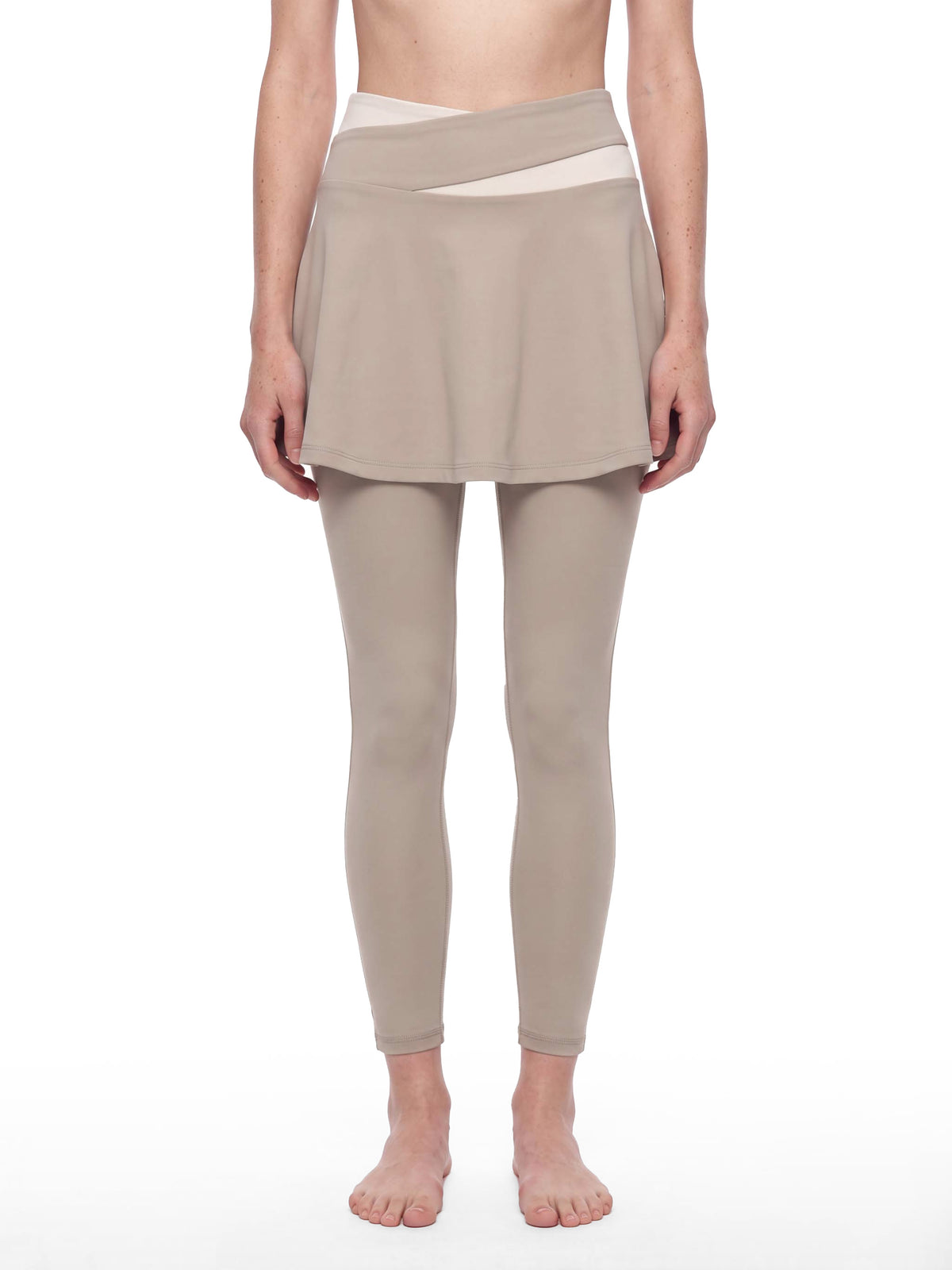 Women's Yoga Panelled Skorts - WB0093-P001-V2