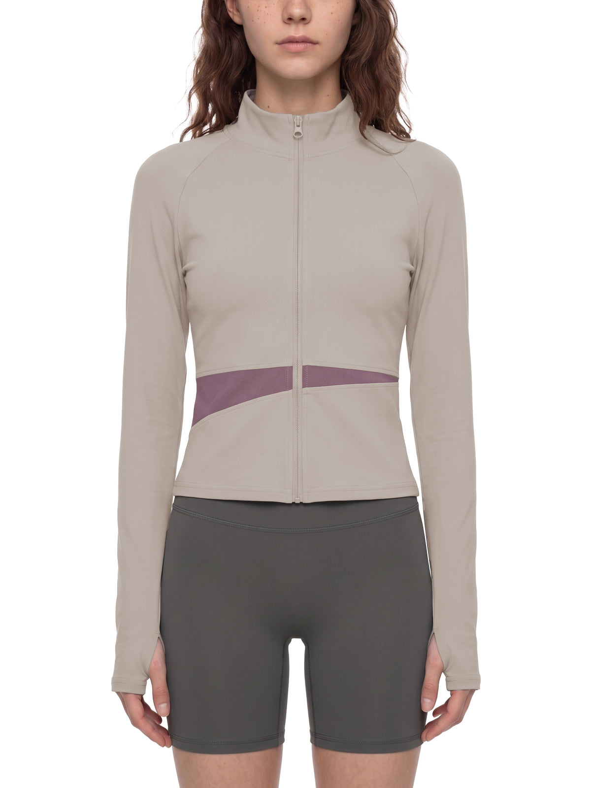 Women's Paneled Yoga Jacket - WT0247-P001-V2