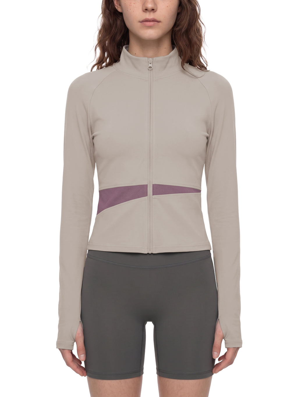 Women's Paneled Yoga Jacket - WT0247-P001-V2