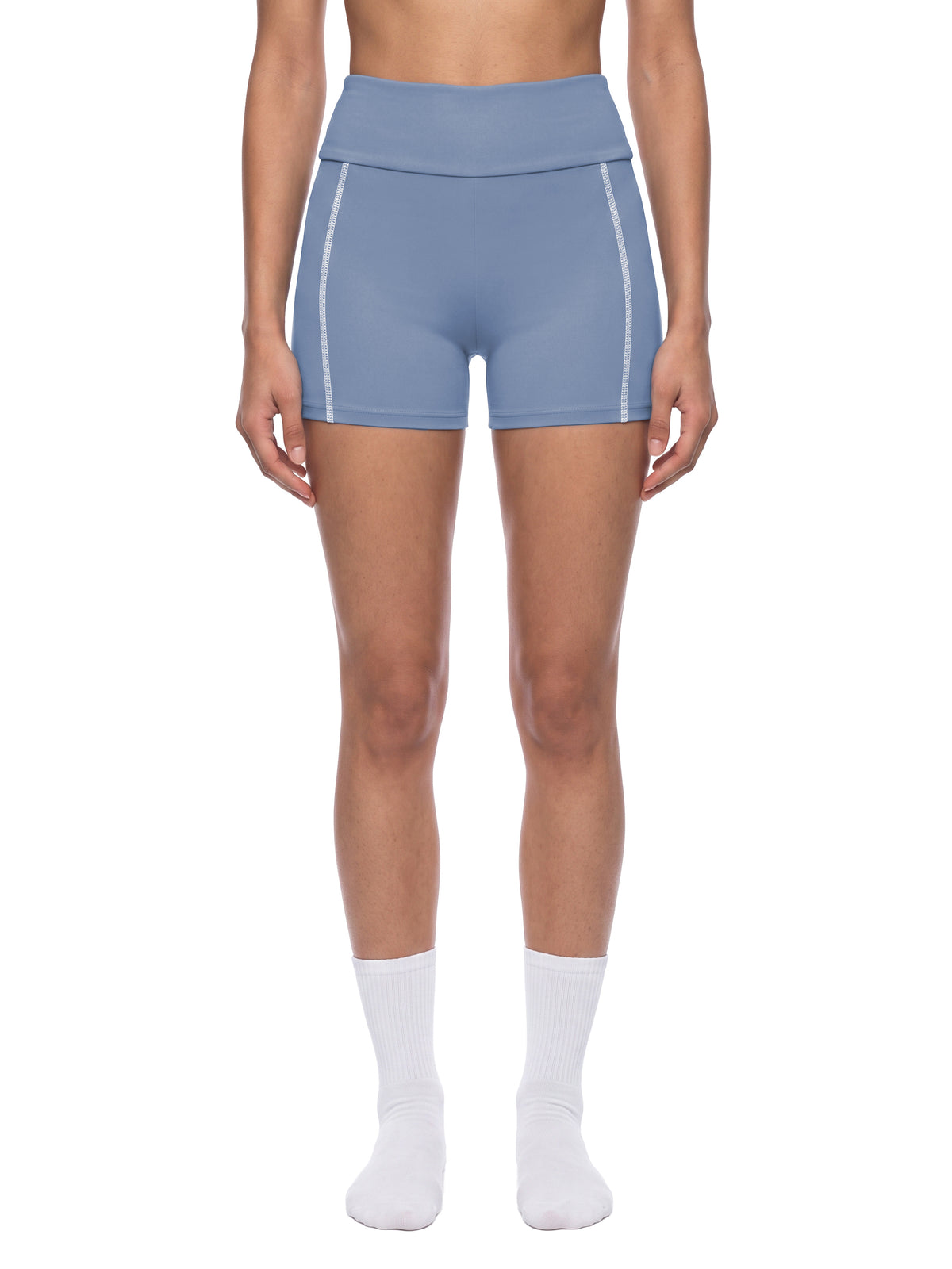 Women's High Waisted Yoga Biker Shorts - WB0098-O001-V2