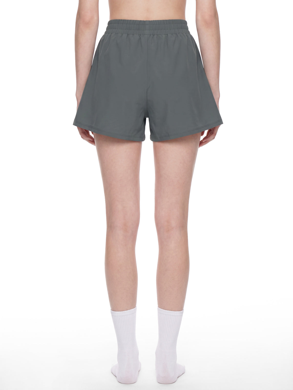 Women's Ruched Yoga Shorts - WB0100-P001-V2