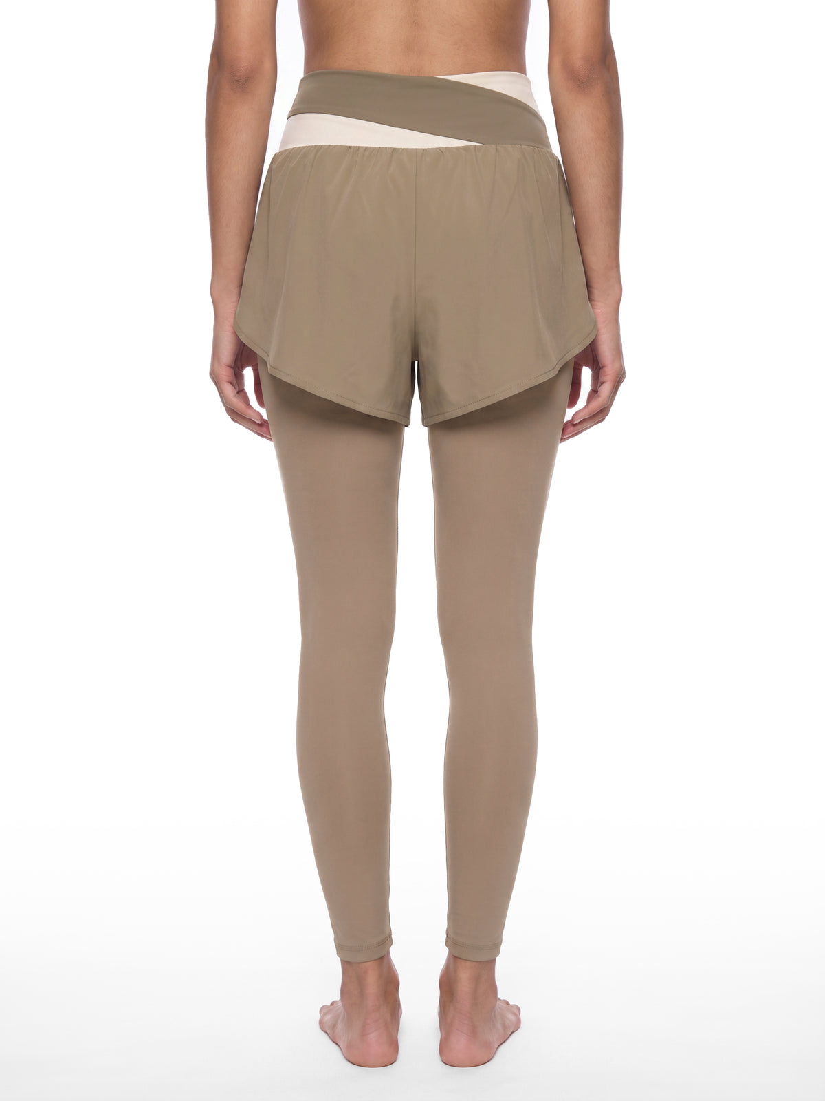 Women's Paneled High Waisted Yoga Leggings - WB0101-P001-V2