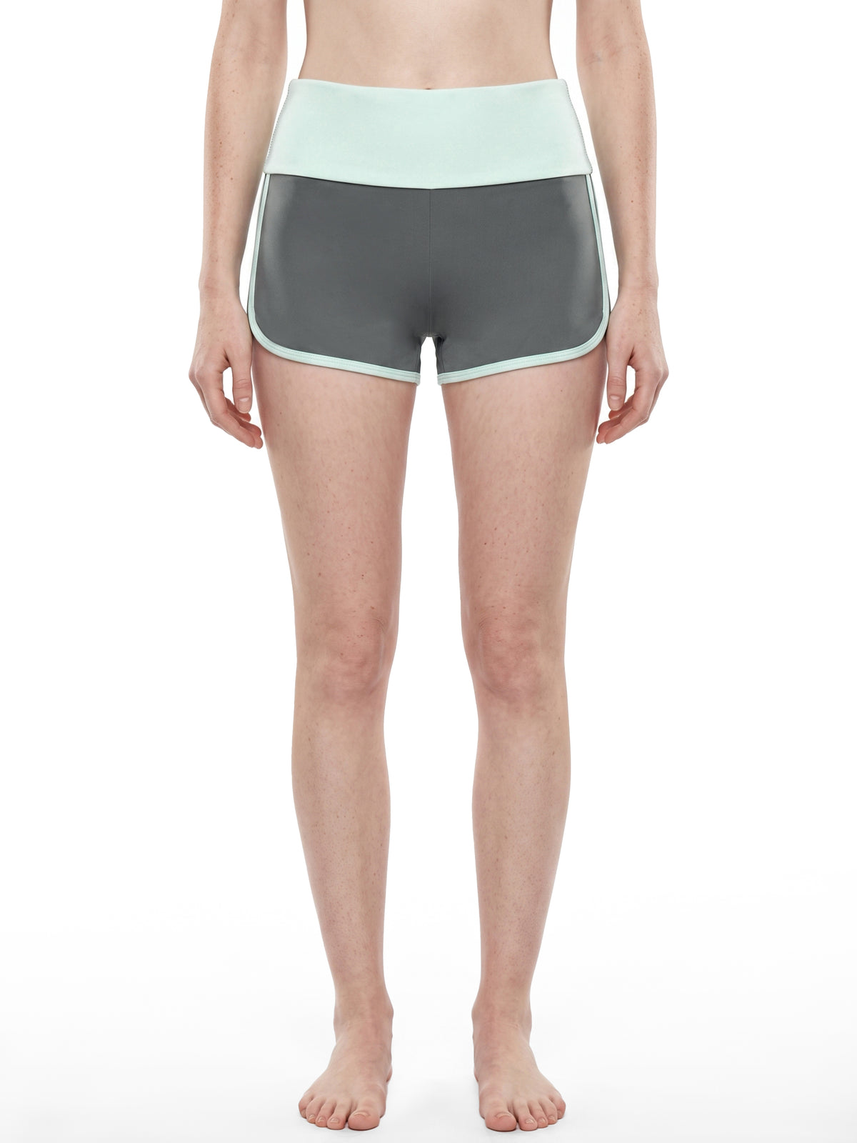 Women’s Color Block Yoga Shorts - WB0105-P001-V2